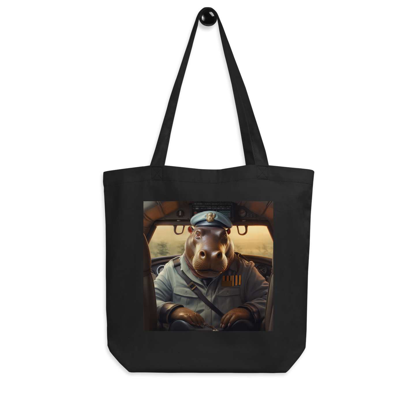 Hippo Airline Pilot Eco Tote Bag