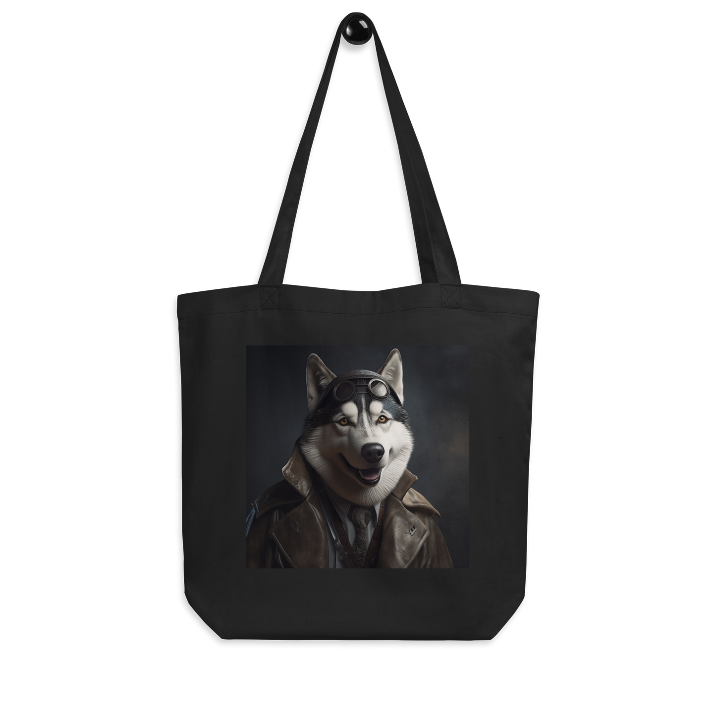 Siberian Husky Detective Eco Tote Bag