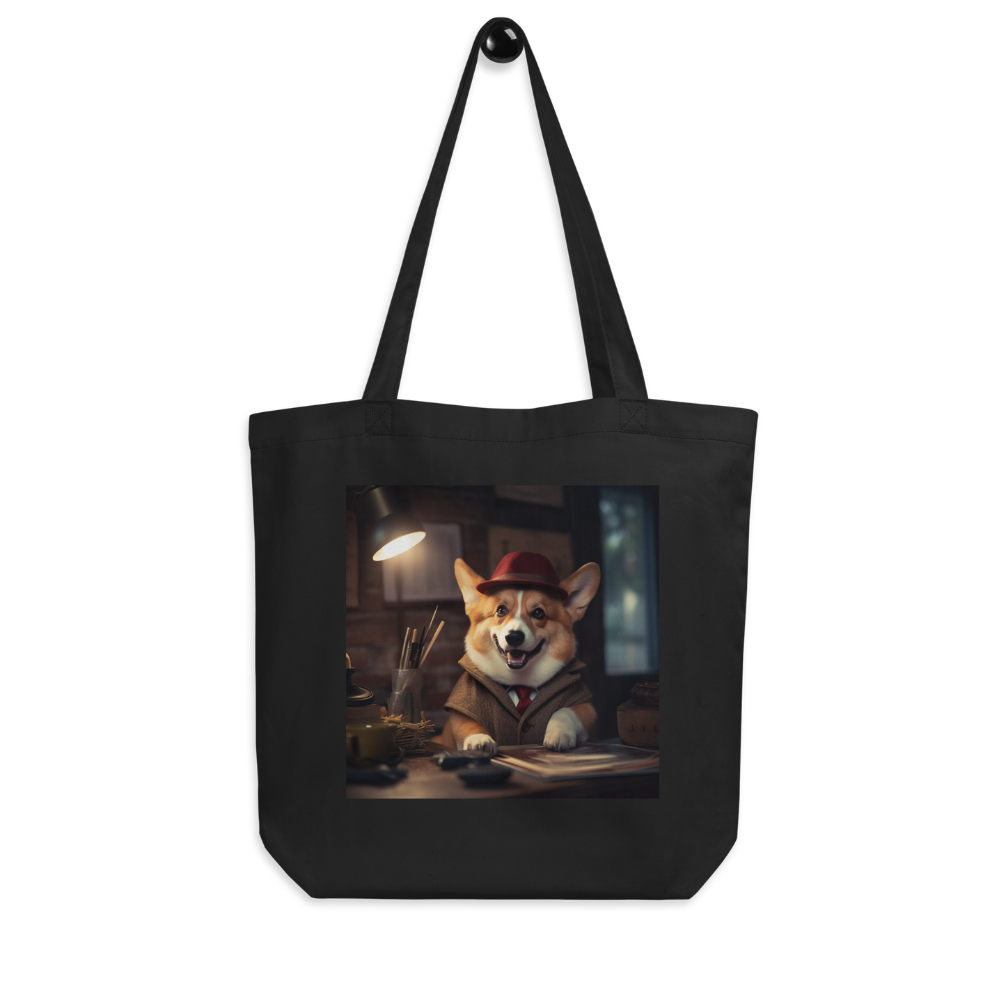 Pembroke Welsh Corgi Detective Eco Tote Bag