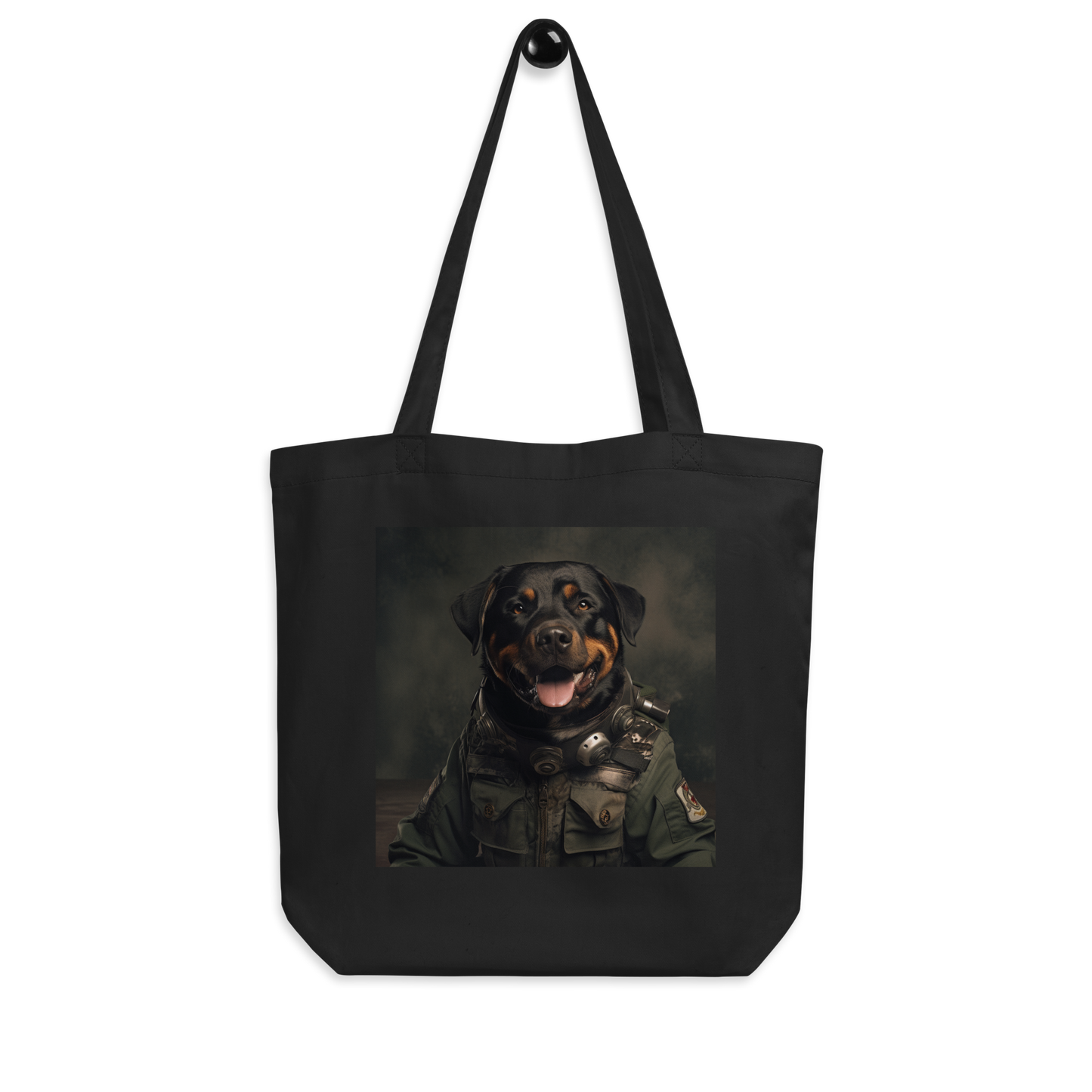 Rottweiler Military Person Eco Tote Bag