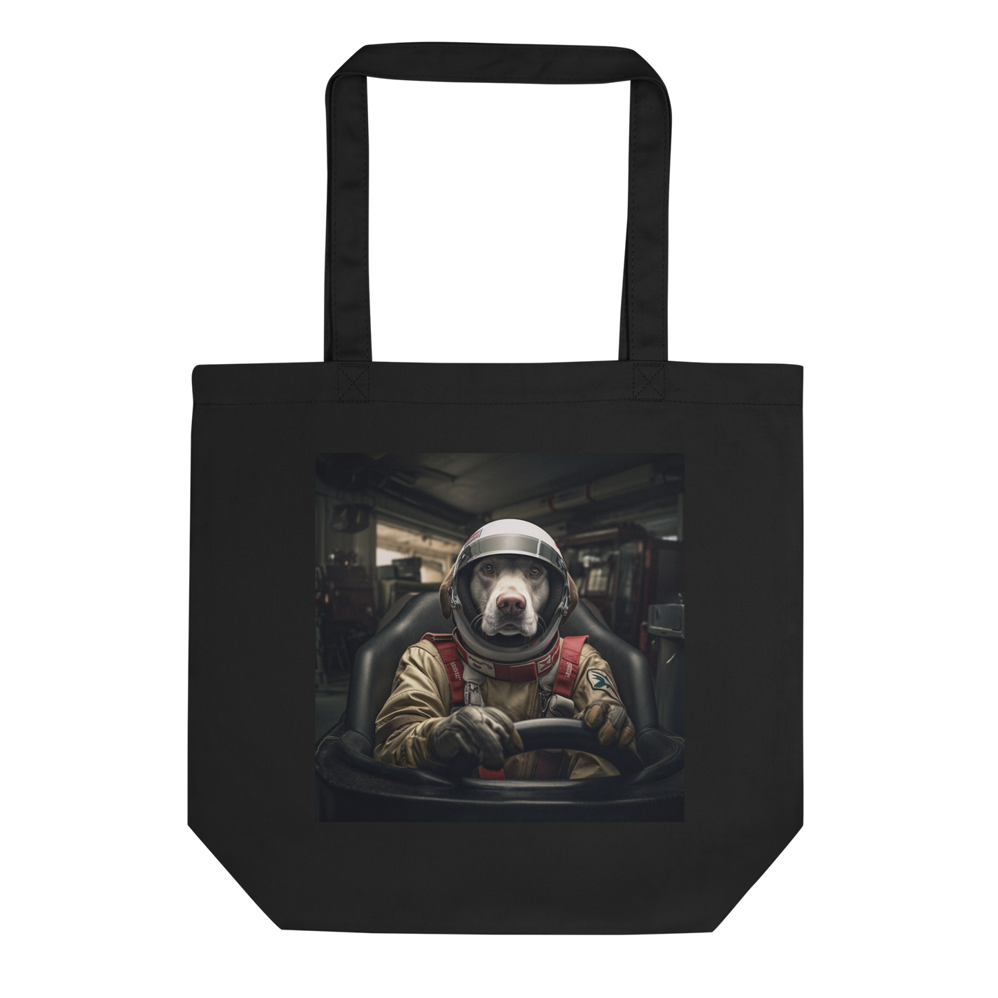 Labrador Retriever F1 Car Driver Eco Tote Bag