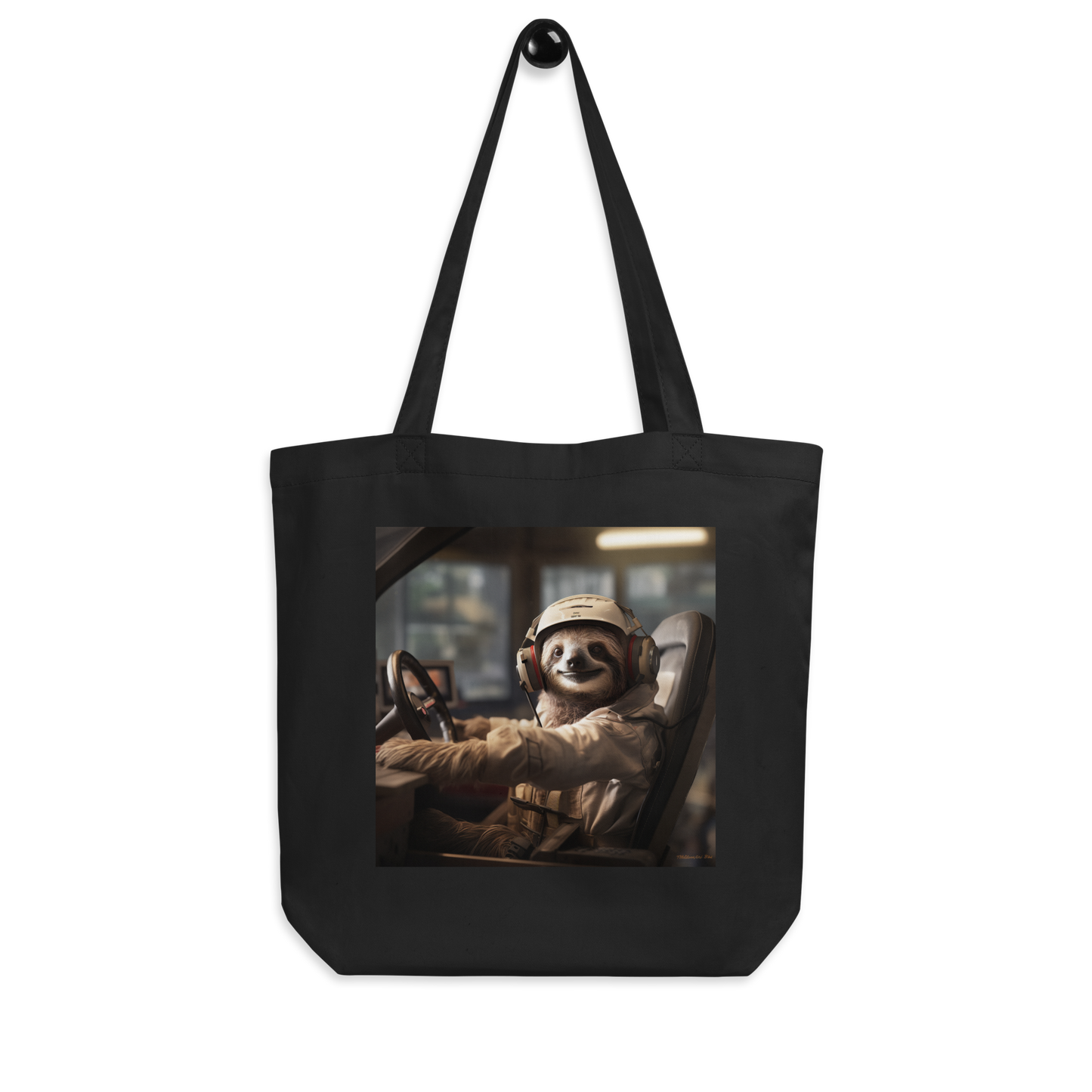 Sloth F1 Car Driver Eco Tote Bag