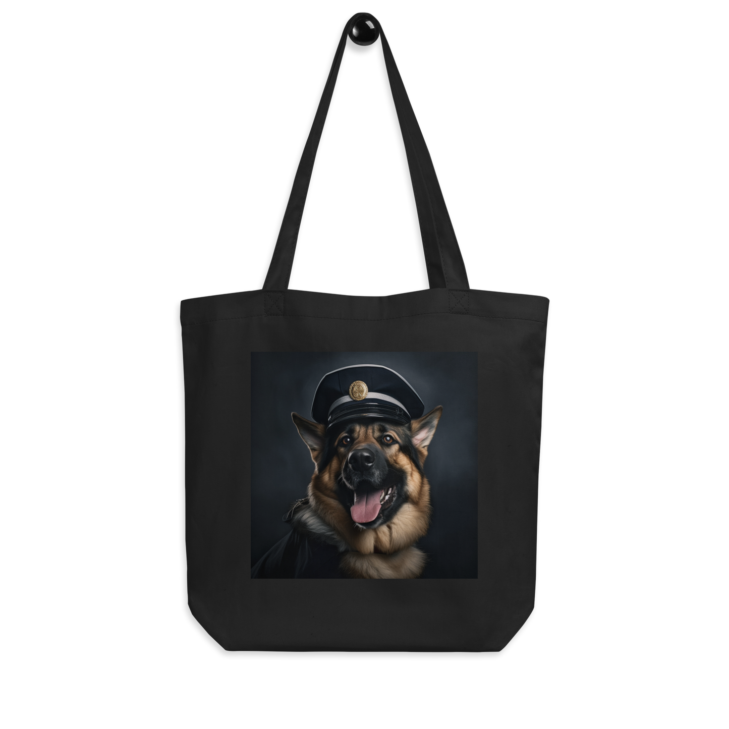 German Shepherd Police Officer Eco Tote Bag