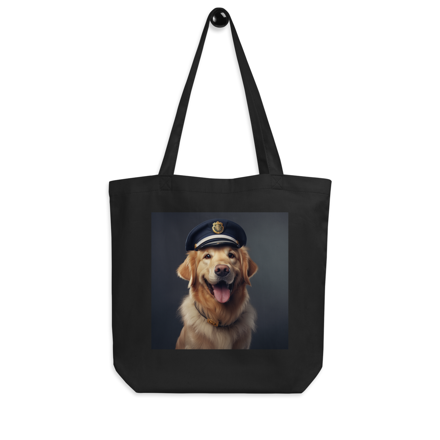 Golden Retriever Police Officer Eco Tote Bag