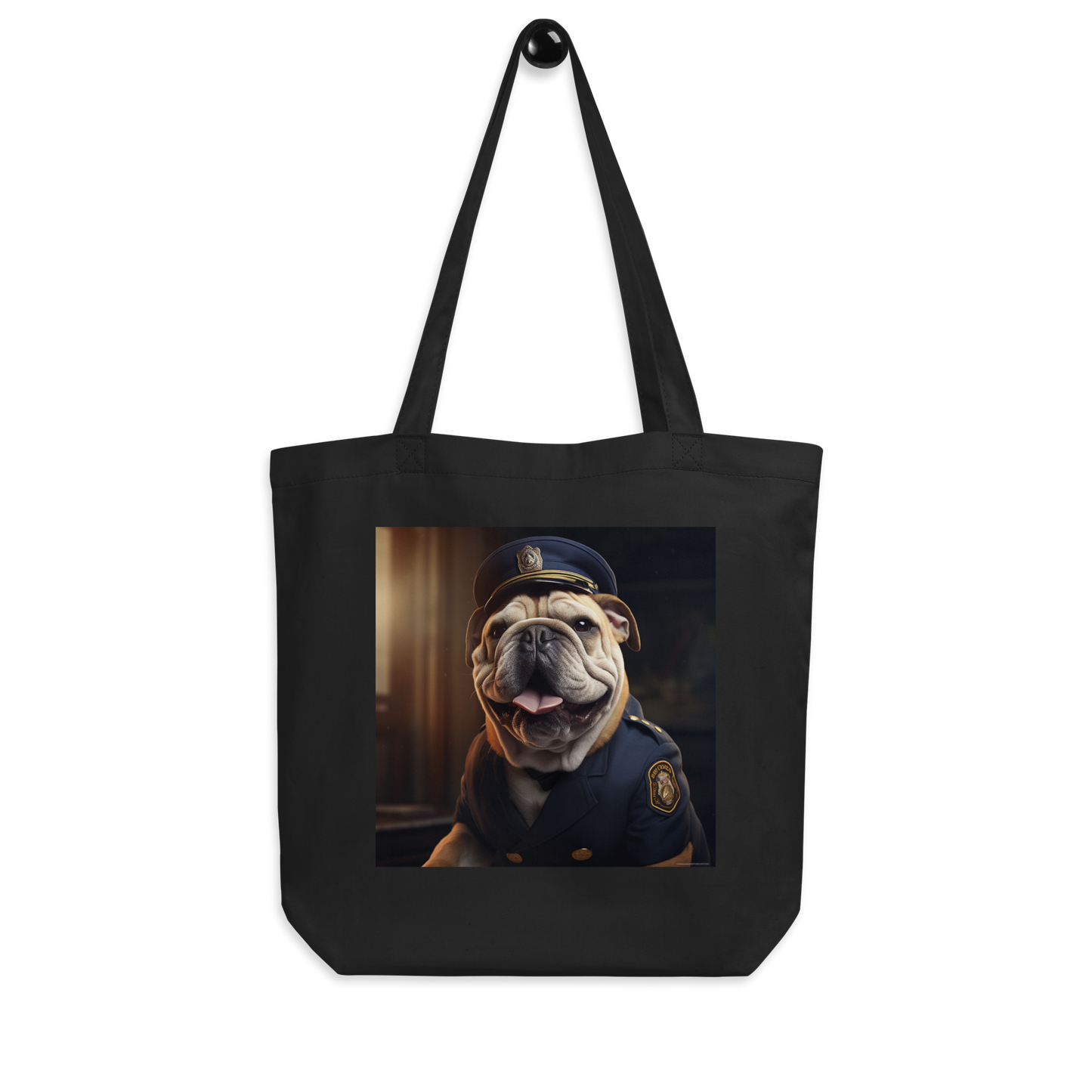 Bulldog Police Officer Eco Tote Bag