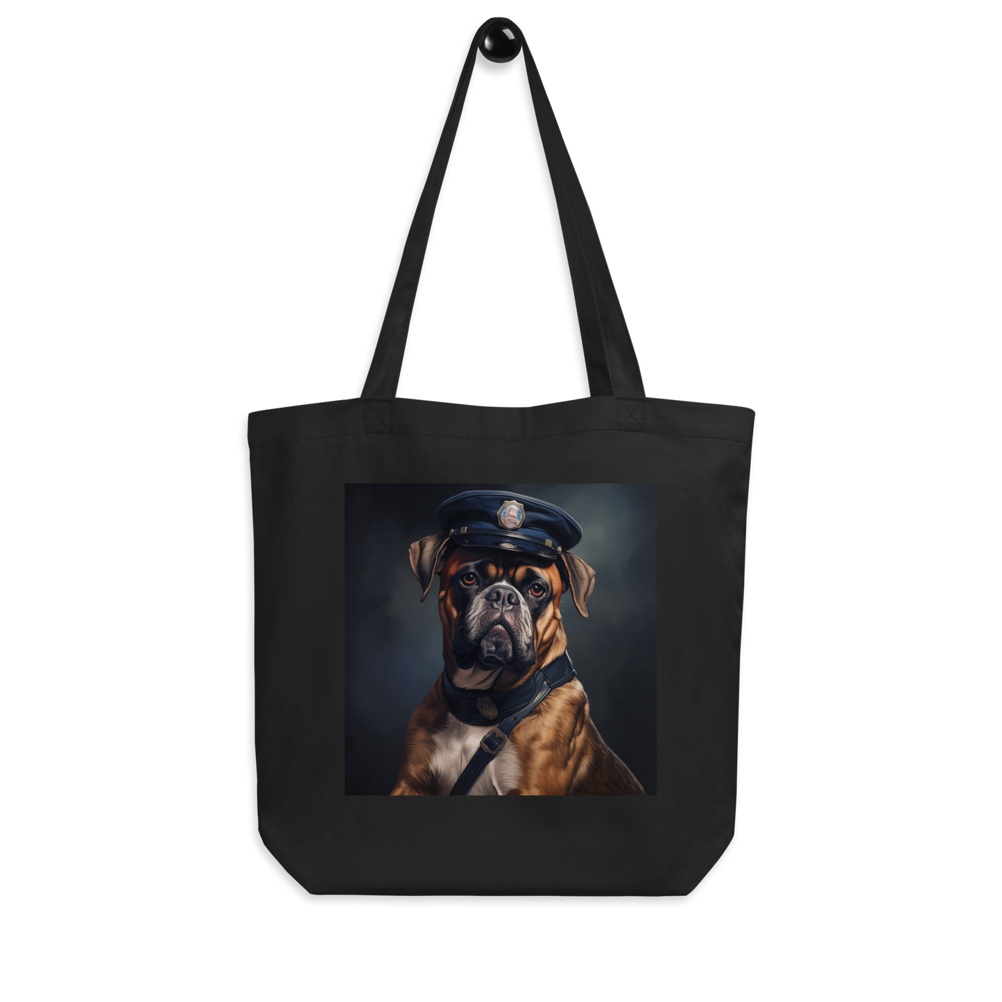 Boxer Police Officer Eco Tote Bag