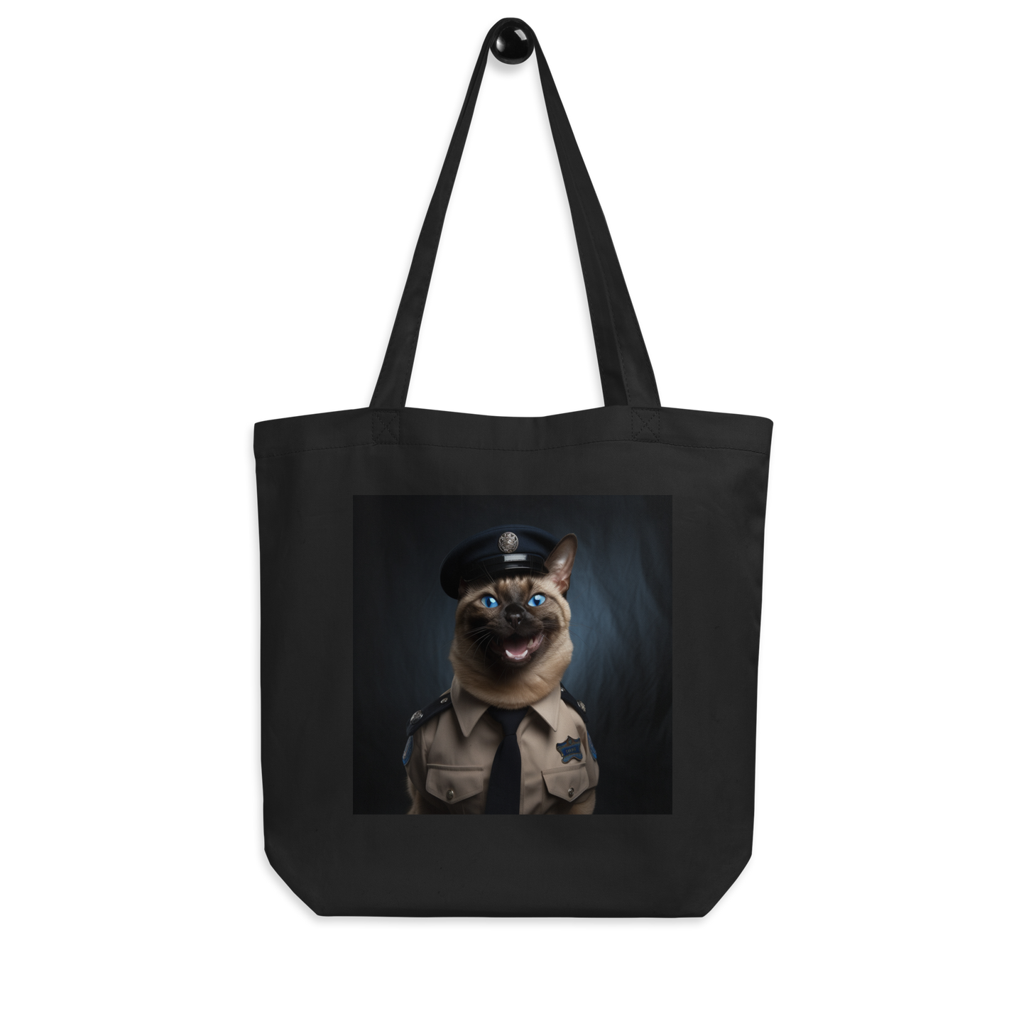 Siamese Police Officer Eco Tote Bag