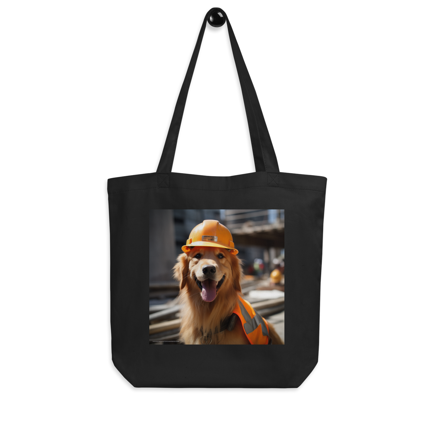 Golden Retriever Engineer Eco Tote Bag