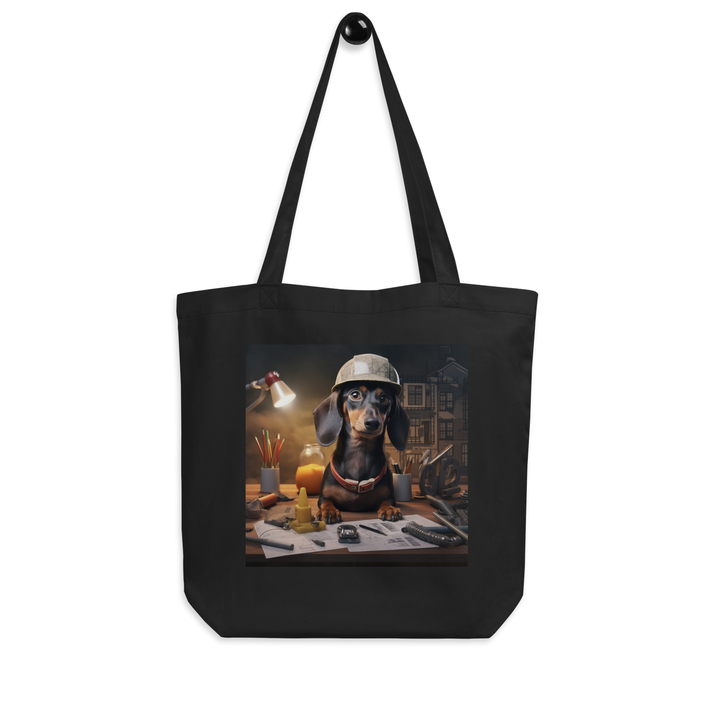 Dachshund Engineer Eco Tote Bag