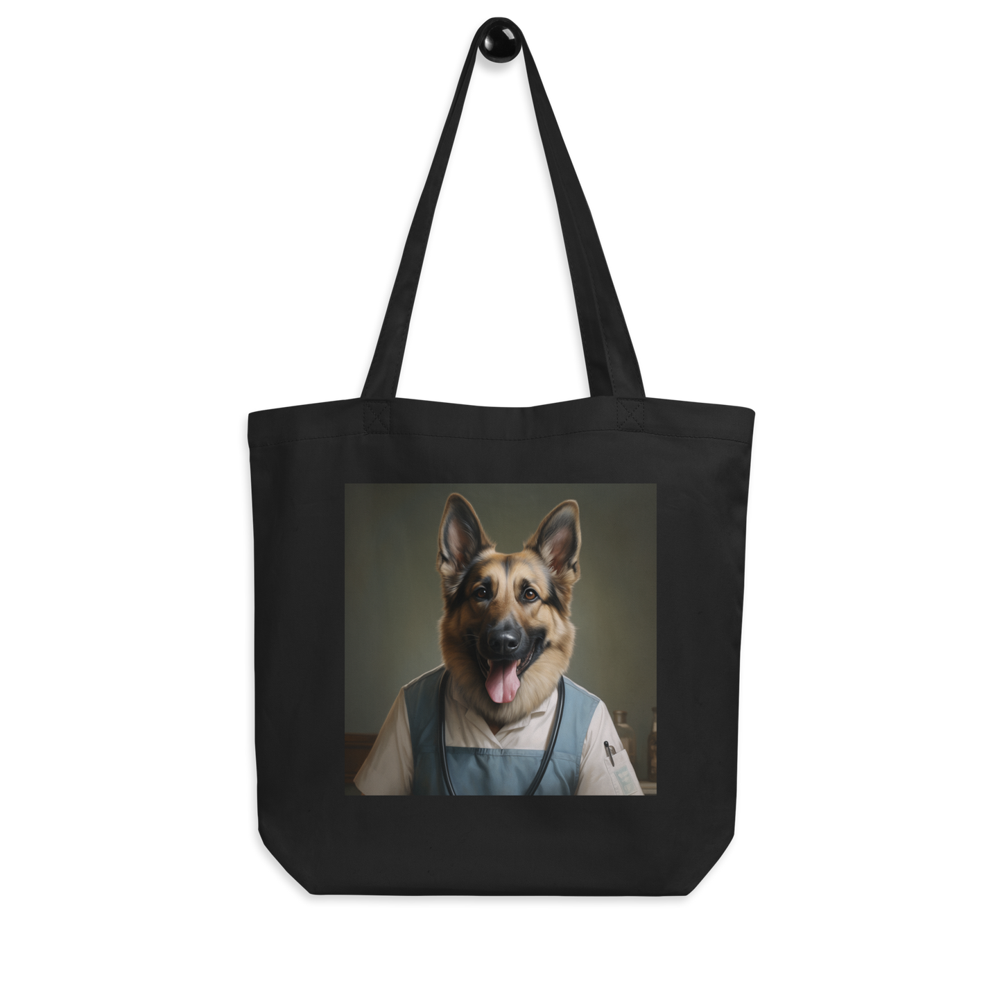 German Shepherd Nurse Eco Tote Bag