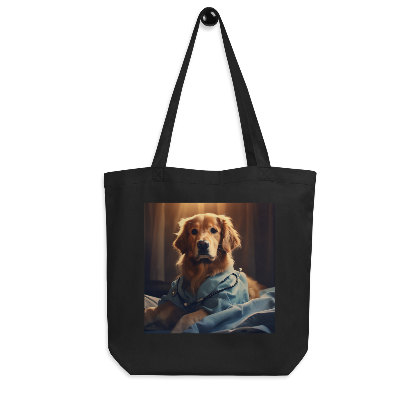 Golden Retriever Nurse Eco Tote Bag