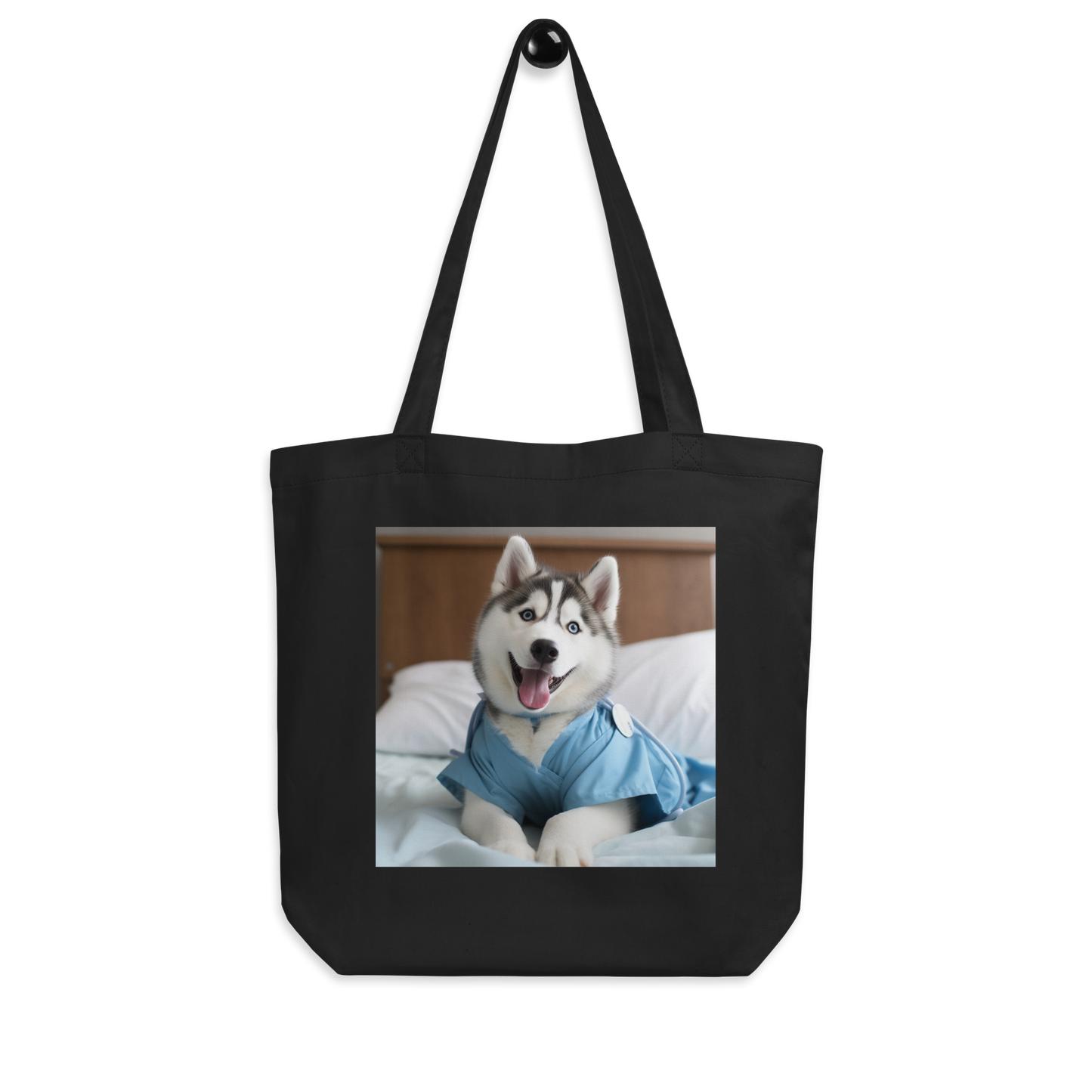 Siberian Husky Nurse Eco Tote Bag