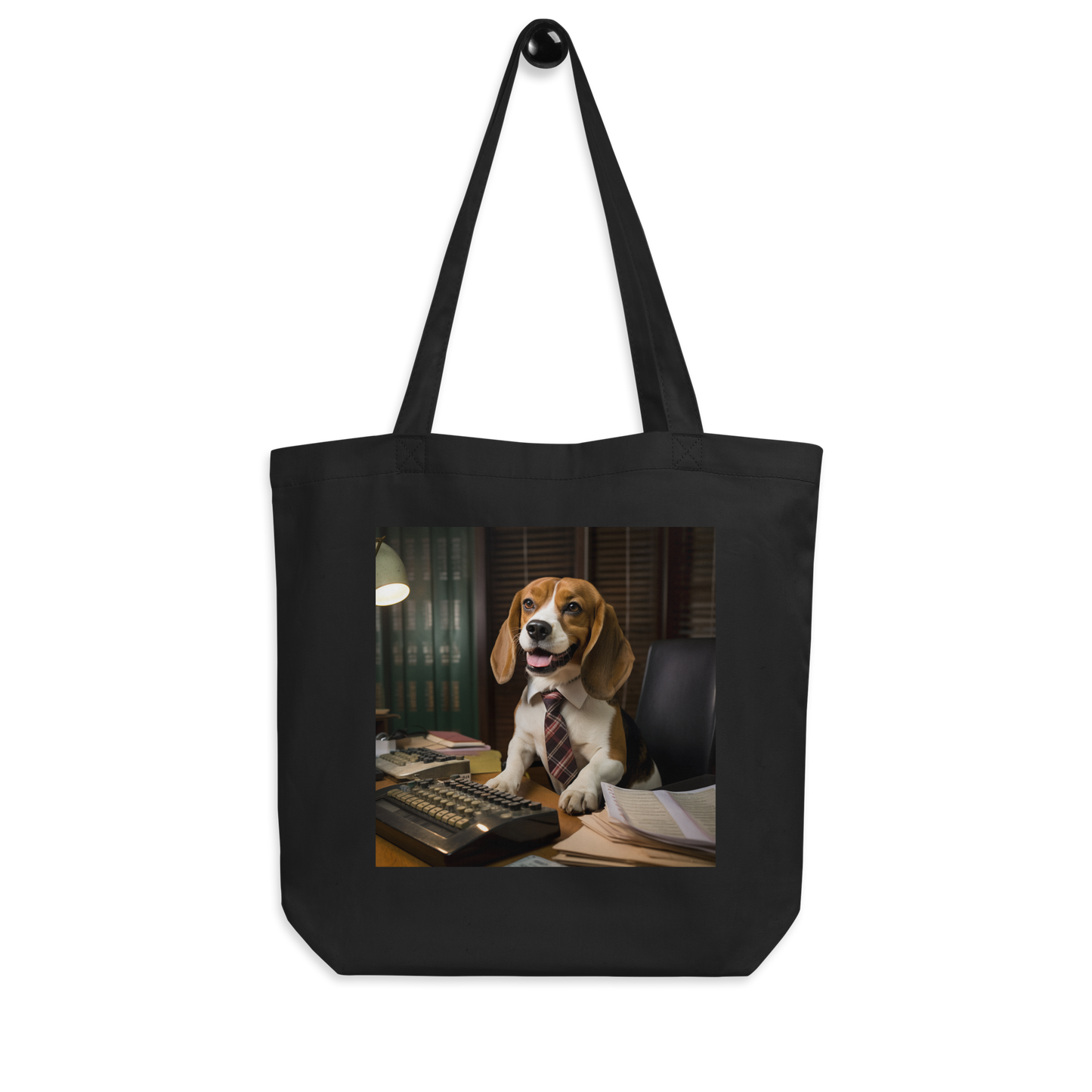 Beagle Accountant Eco Tote Bag