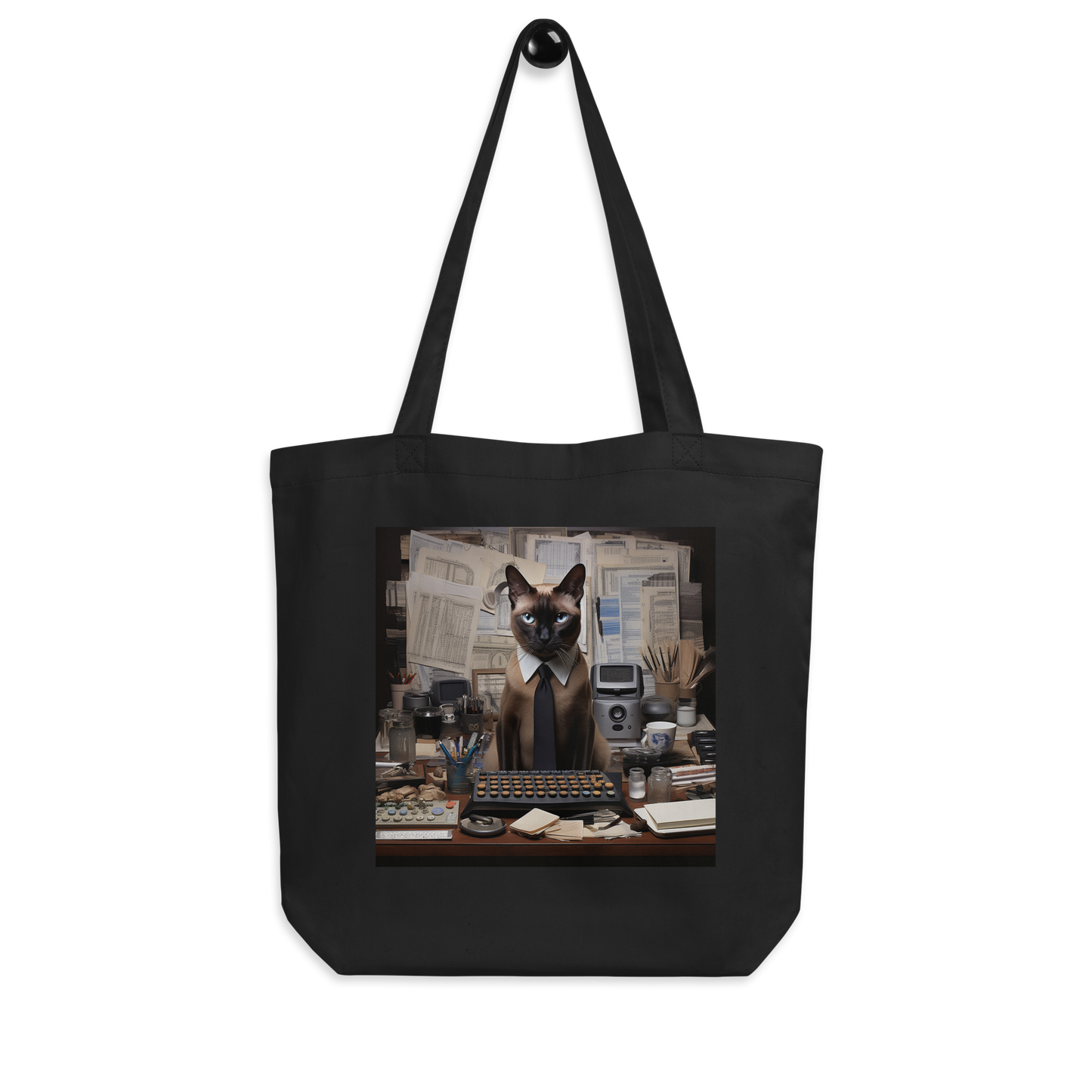 Siamese Accountant Eco Tote Bag