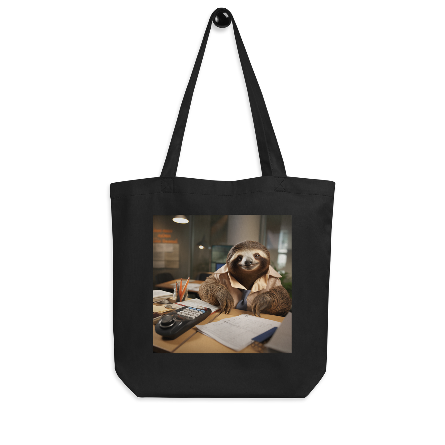 Sloth Accountant Eco Tote Bag