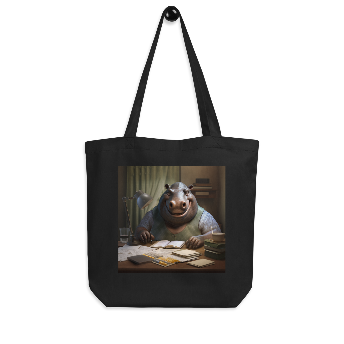 Hippo Accountant Eco Tote Bag