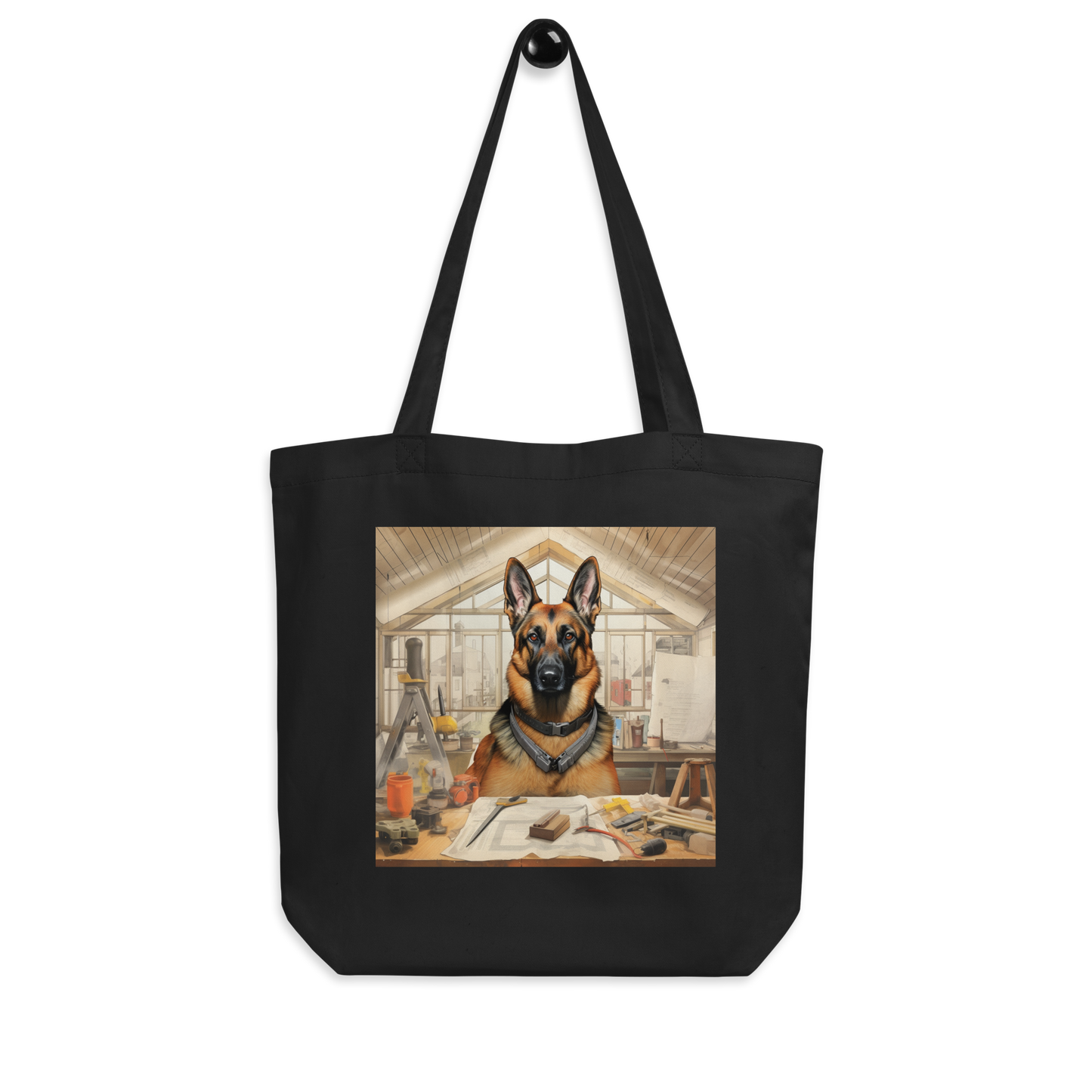 German Shepherd Architect Eco Tote Bag