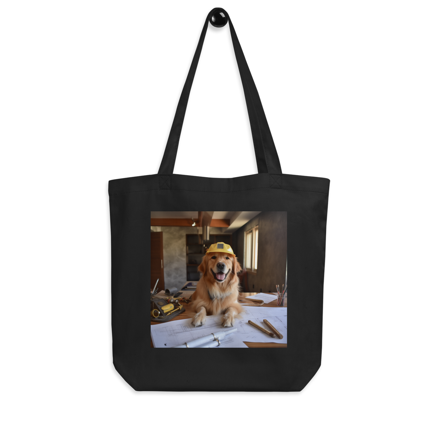 Golden Retriever Architect Eco Tote Bag