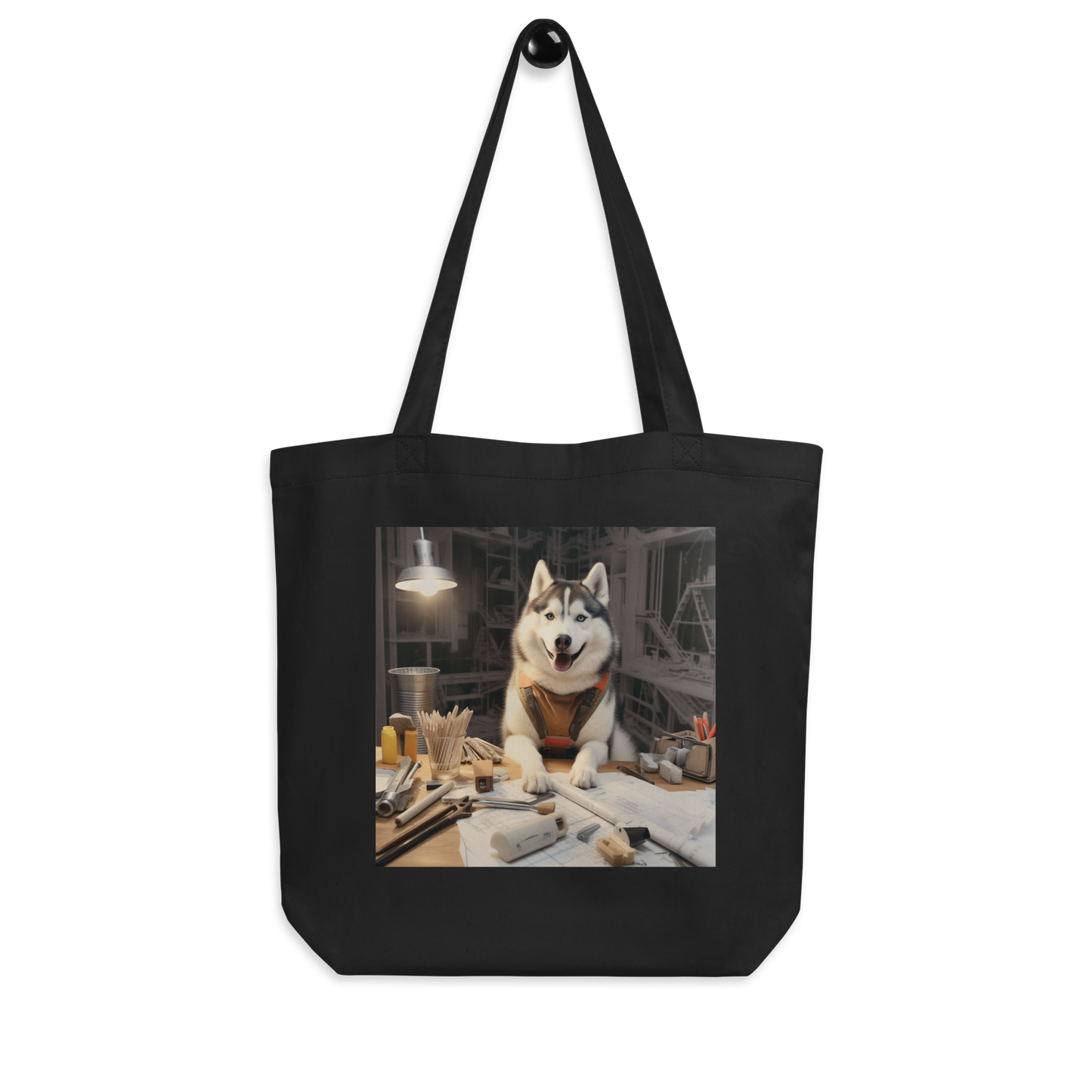 Siberian Husky Architect Eco Tote Bag