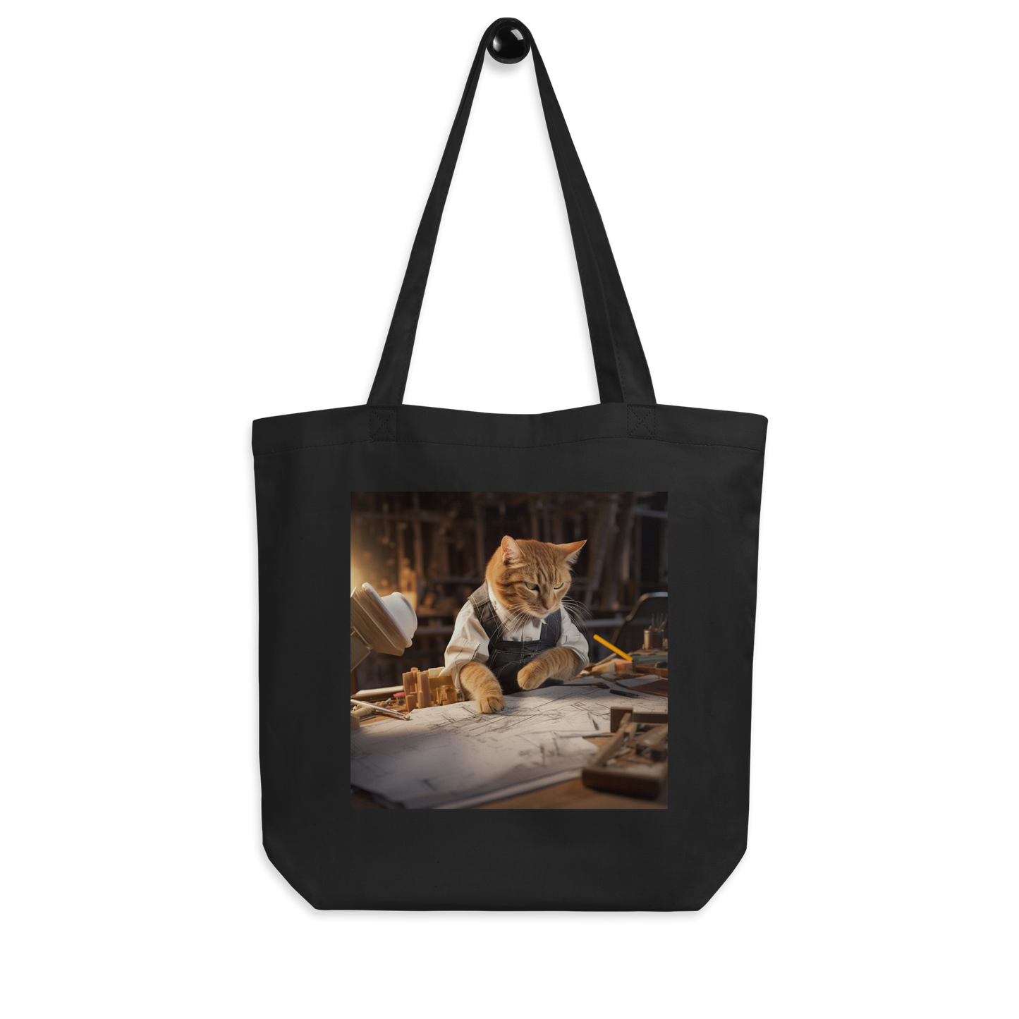 Domestic Shorthair Architect Eco Tote Bag