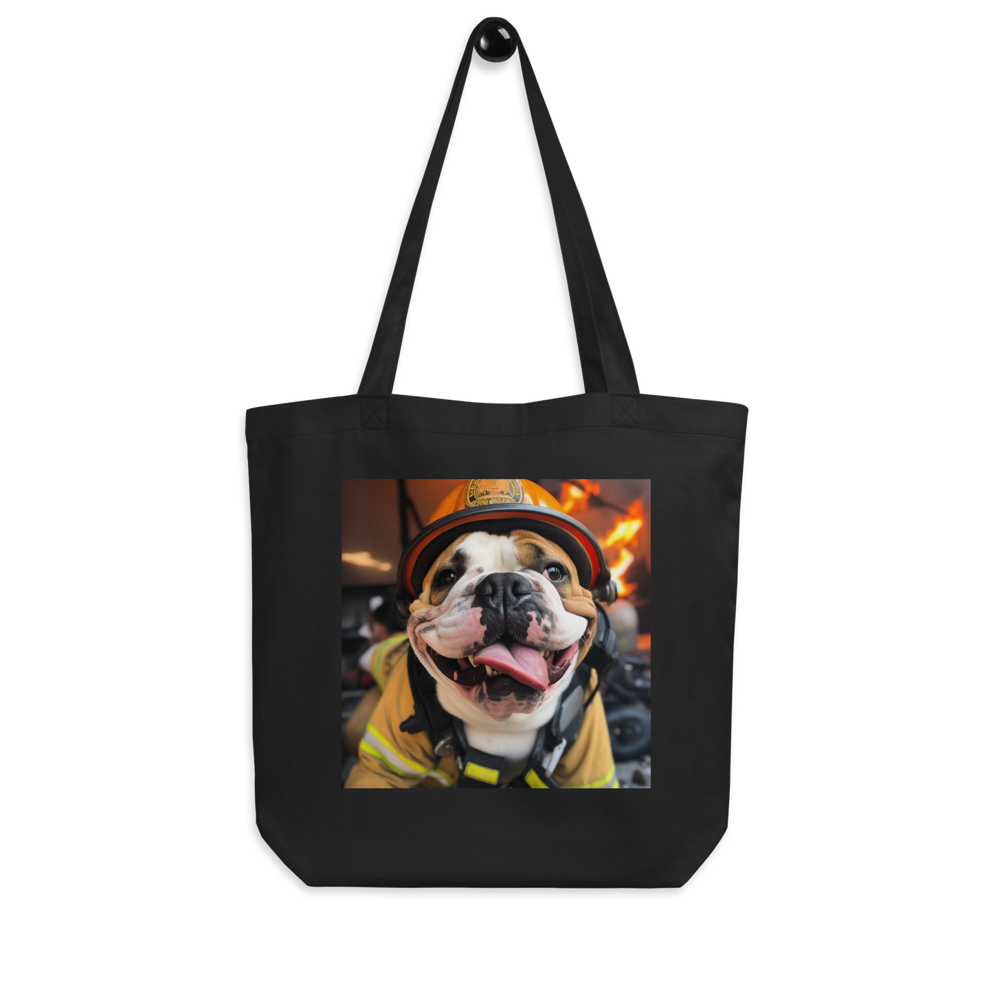 Bulldog Firefighter Eco Tote Bag