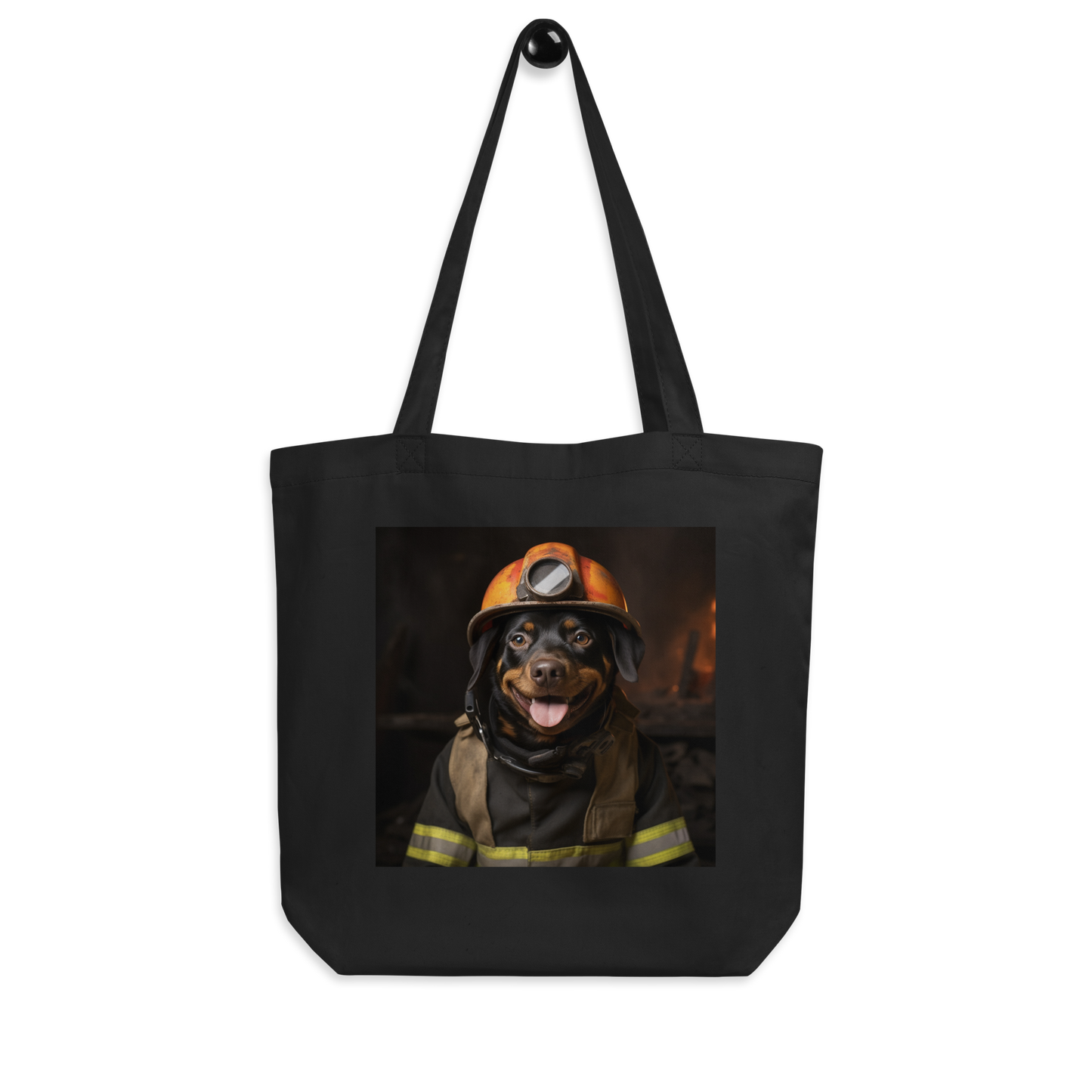 Rottweiler Firefighter Eco Tote Bag