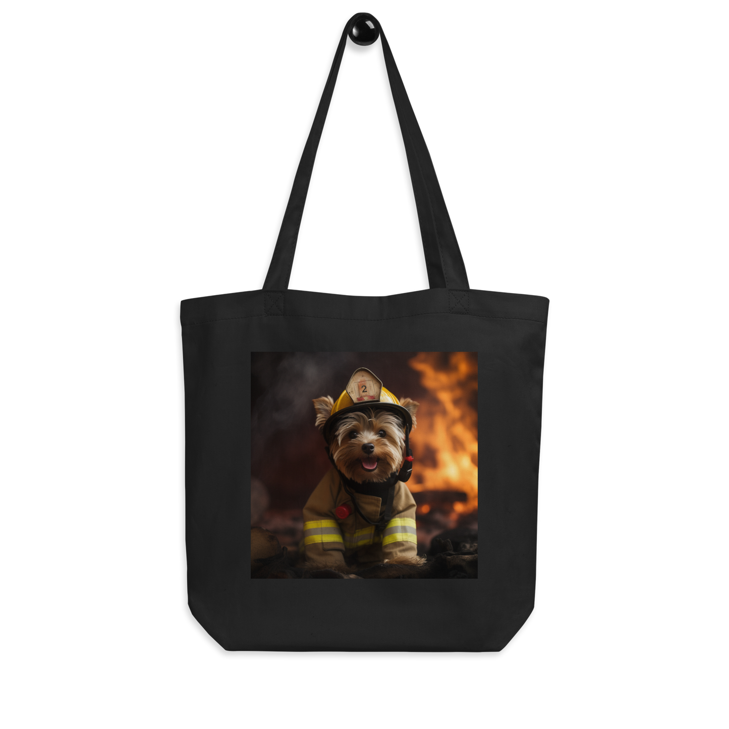 Yorkshire Terrier Firefighter Eco Tote Bag