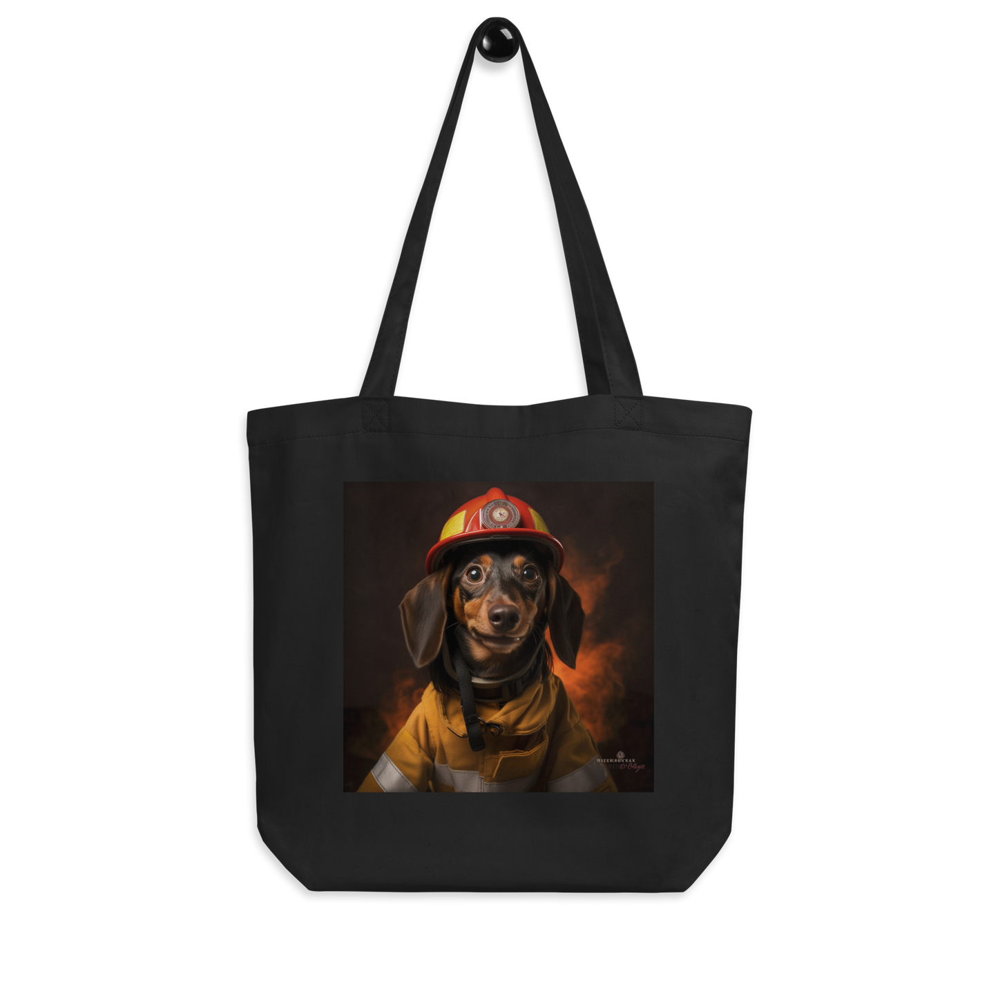 Dachshund Firefighter Eco Tote Bag