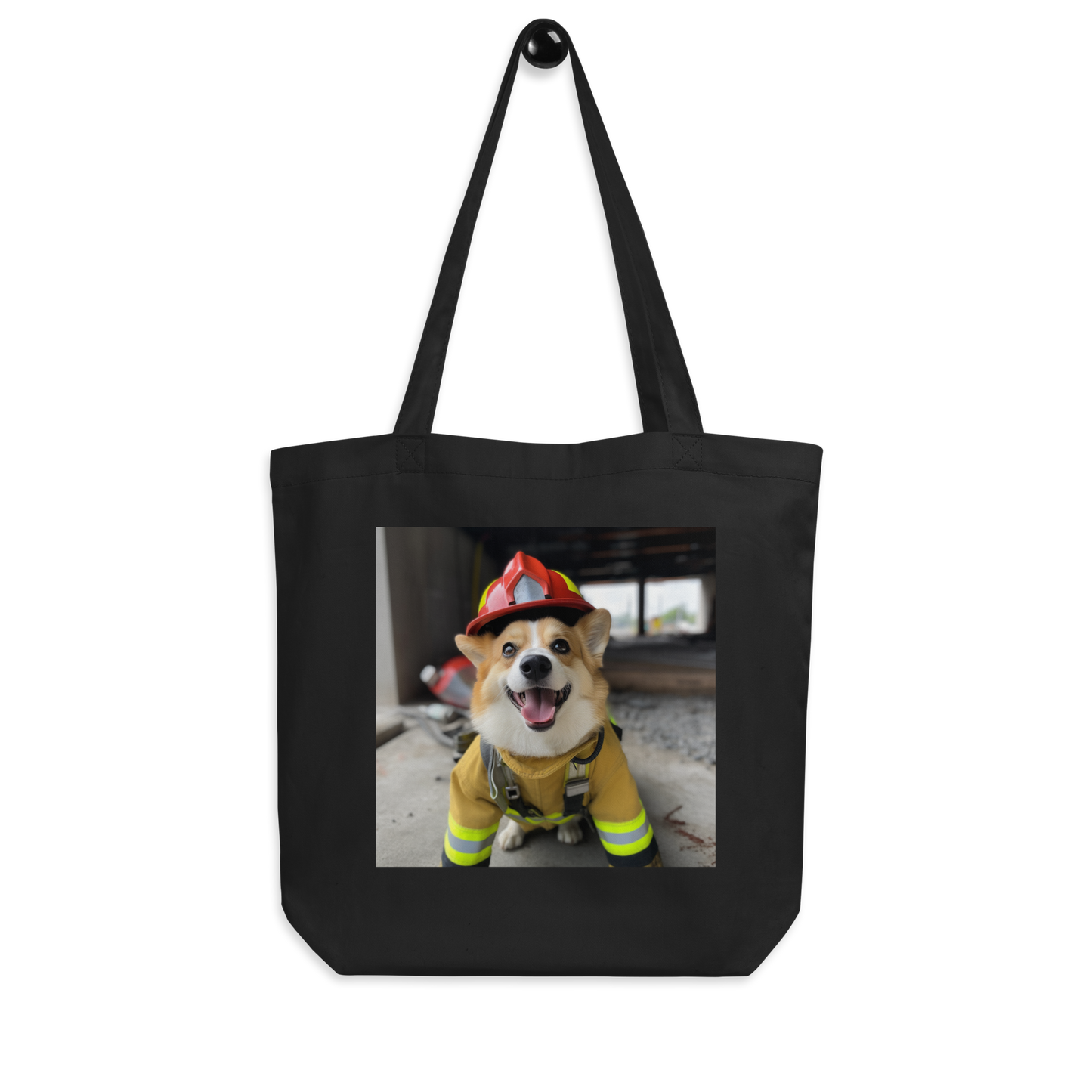 Pembroke Welsh Corgi Firefighter Eco Tote Bag