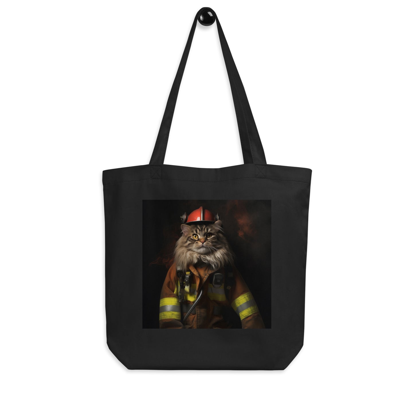 Maine Coon Firefighter Eco Tote Bag