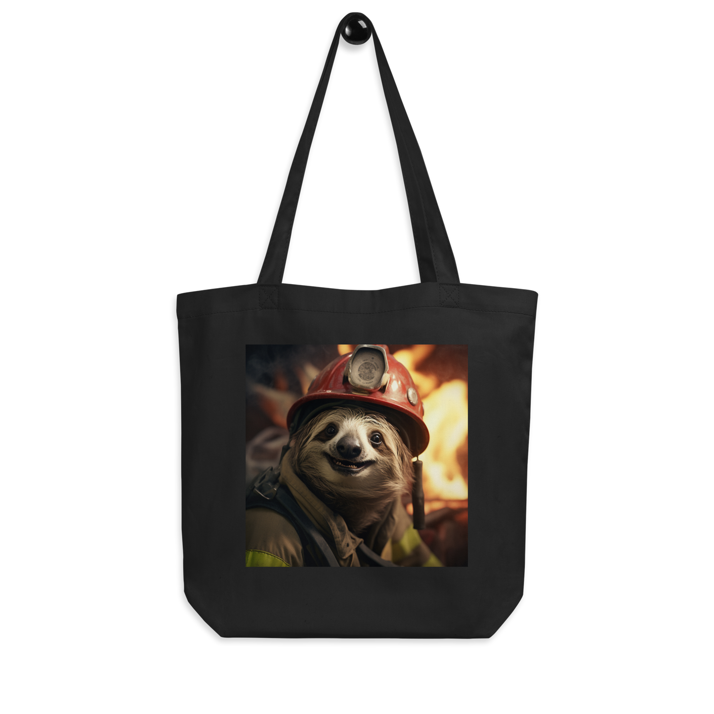 Sloth Firefighter Eco Tote Bag