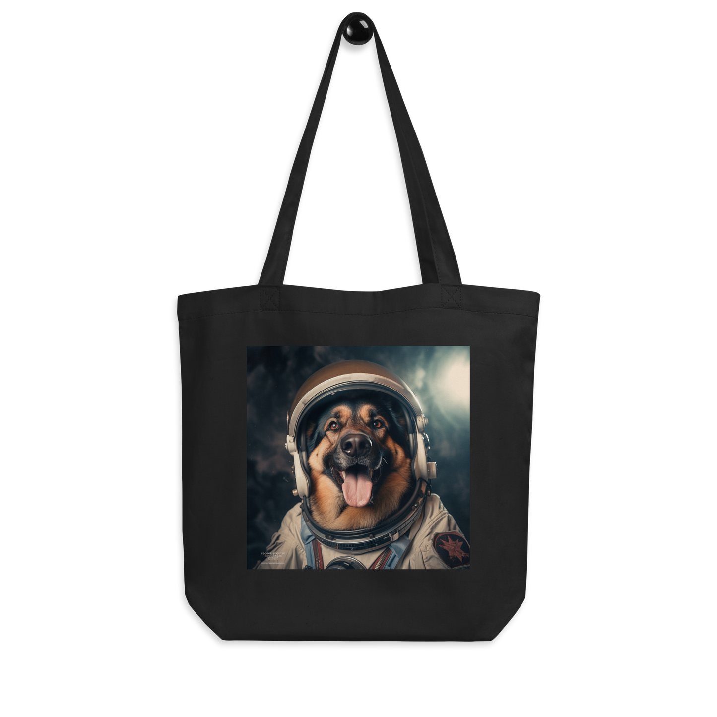 German Shepherd Astronaut Eco Tote Bag