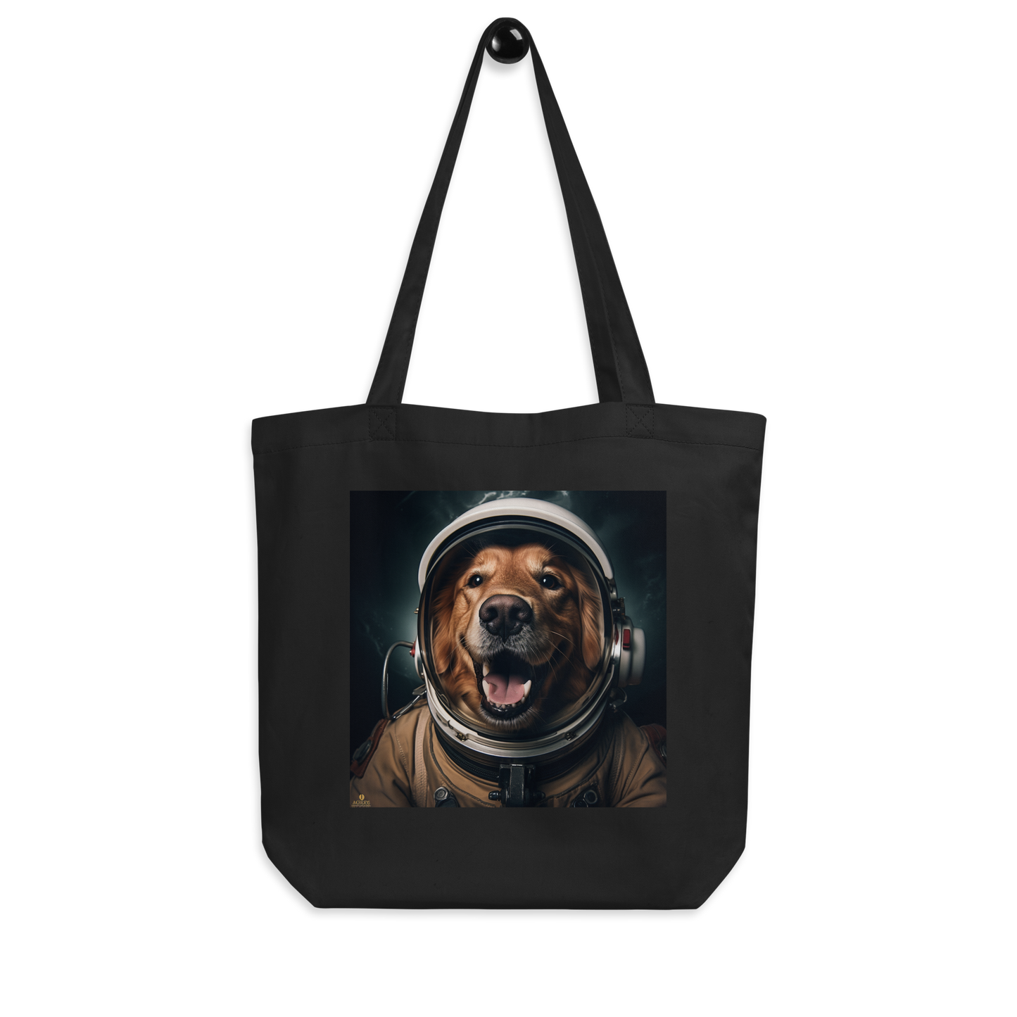 Golden Retriever Astronaut Eco Tote Bag