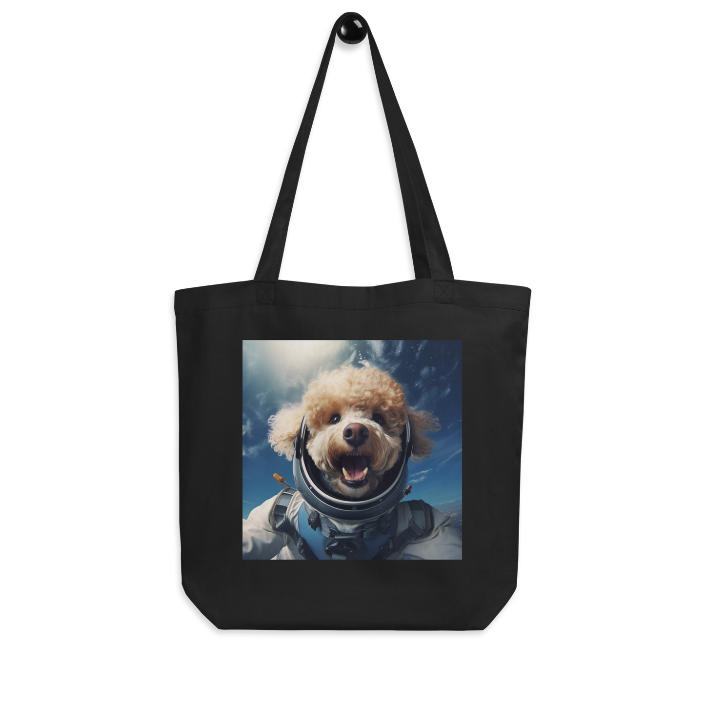 Poodle Astronaut Eco Tote Bag