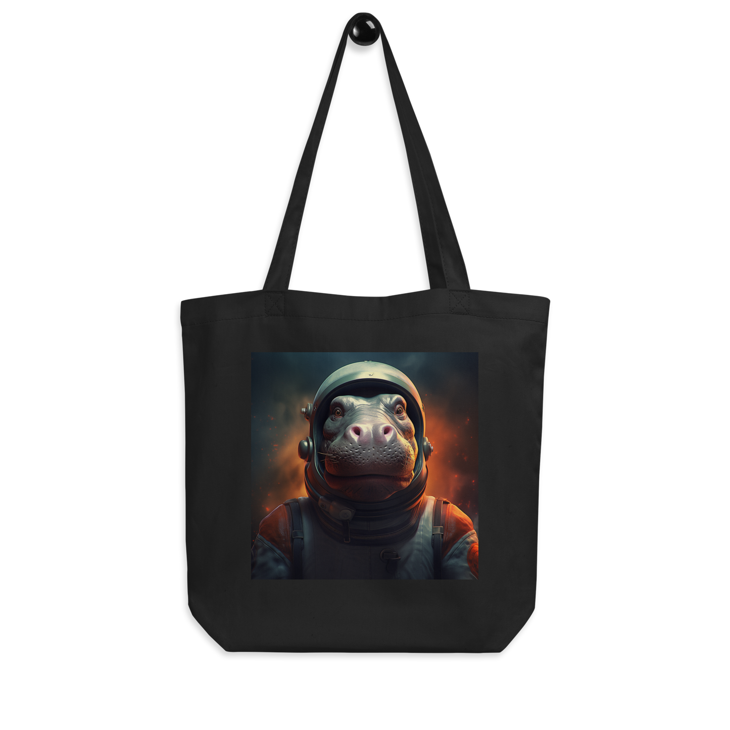 Hippo Astronaut Eco Tote Bag