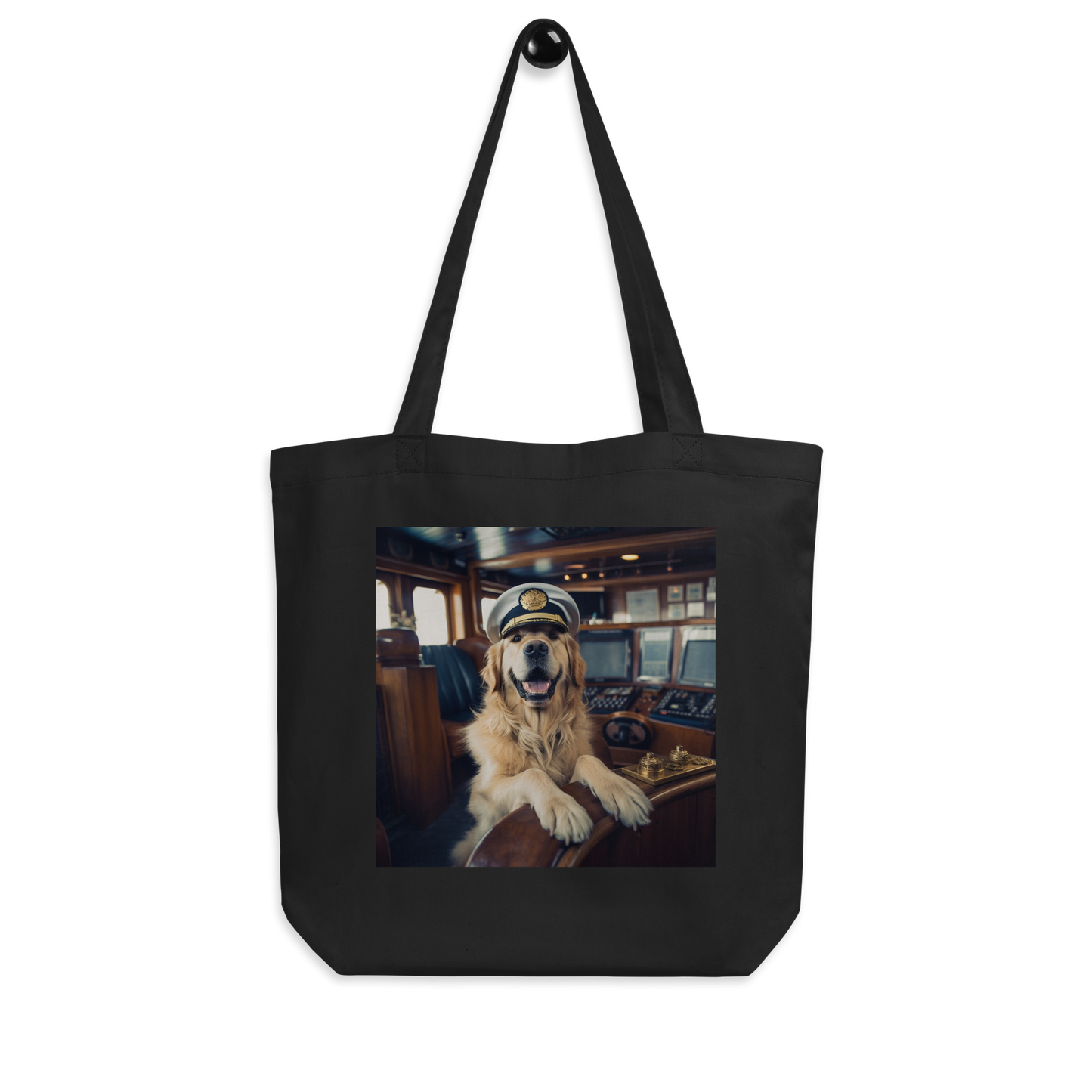 Golden Retriever CruiseShipCaptain Eco Tote Bag