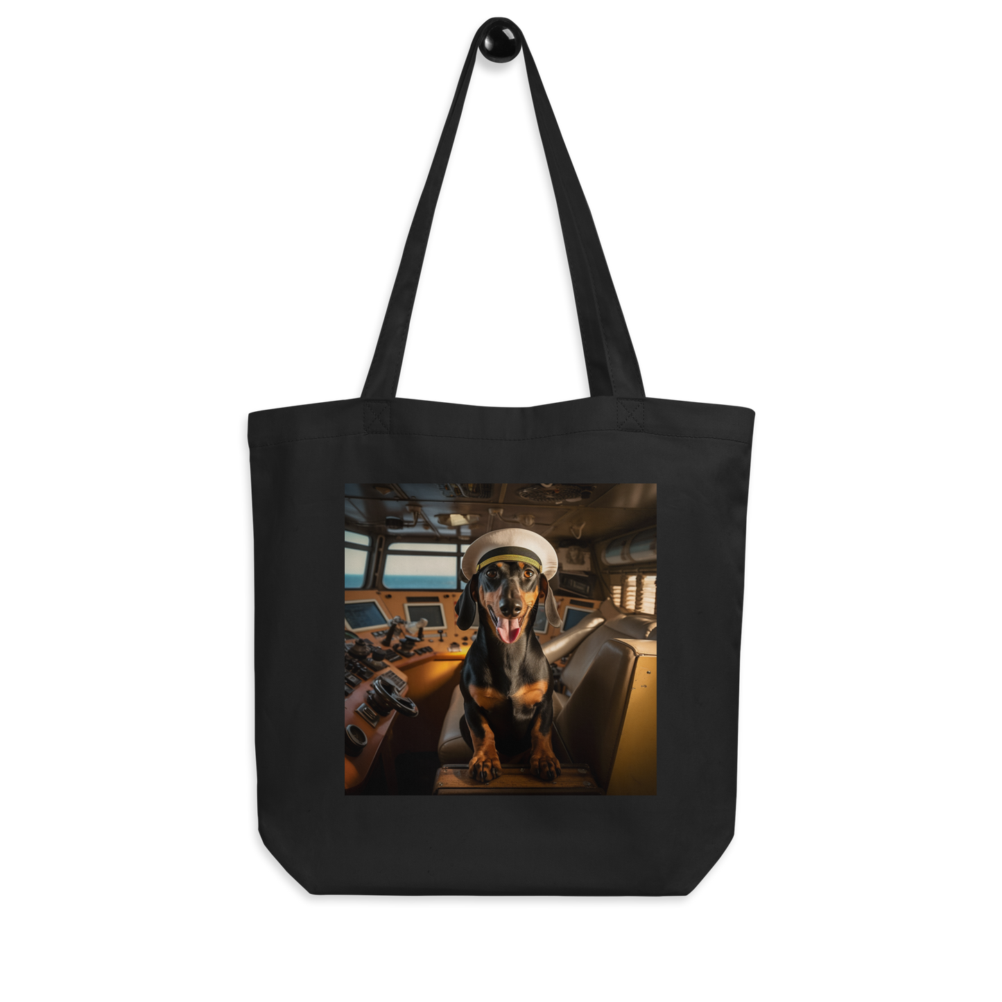 Dachshund CruiseShipCaptain Eco Tote Bag