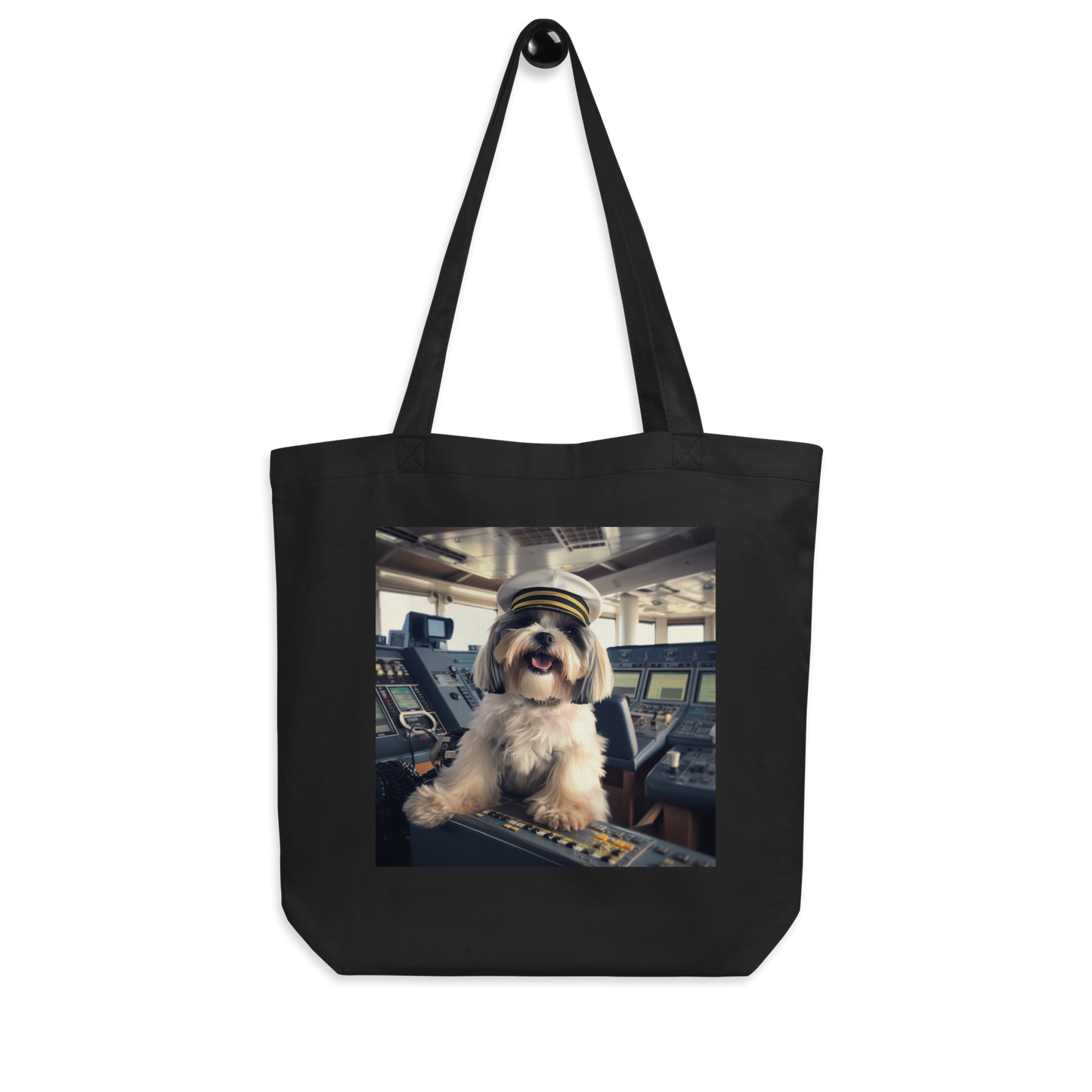 Shih Tzu CruiseShipCaptain Eco Tote Bag