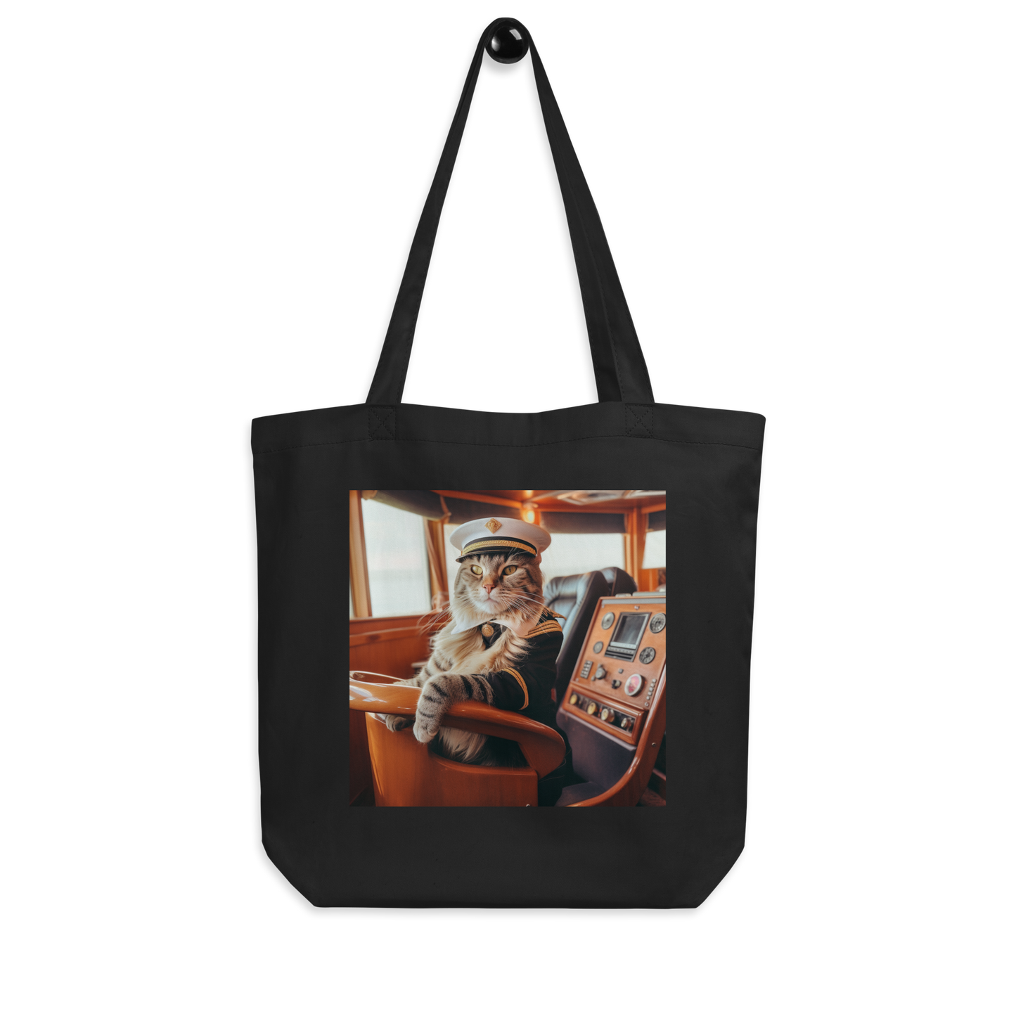 Domestic Shorthair CruiseShipCaptain Eco Tote Bag