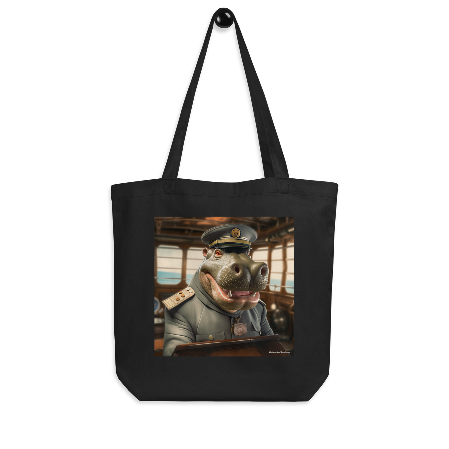 Hippo CruiseShipCaptain Eco Tote Bag