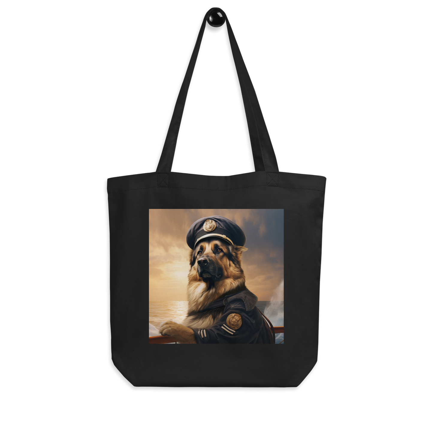 German Shepherd NavyOfficer Eco Tote Bag