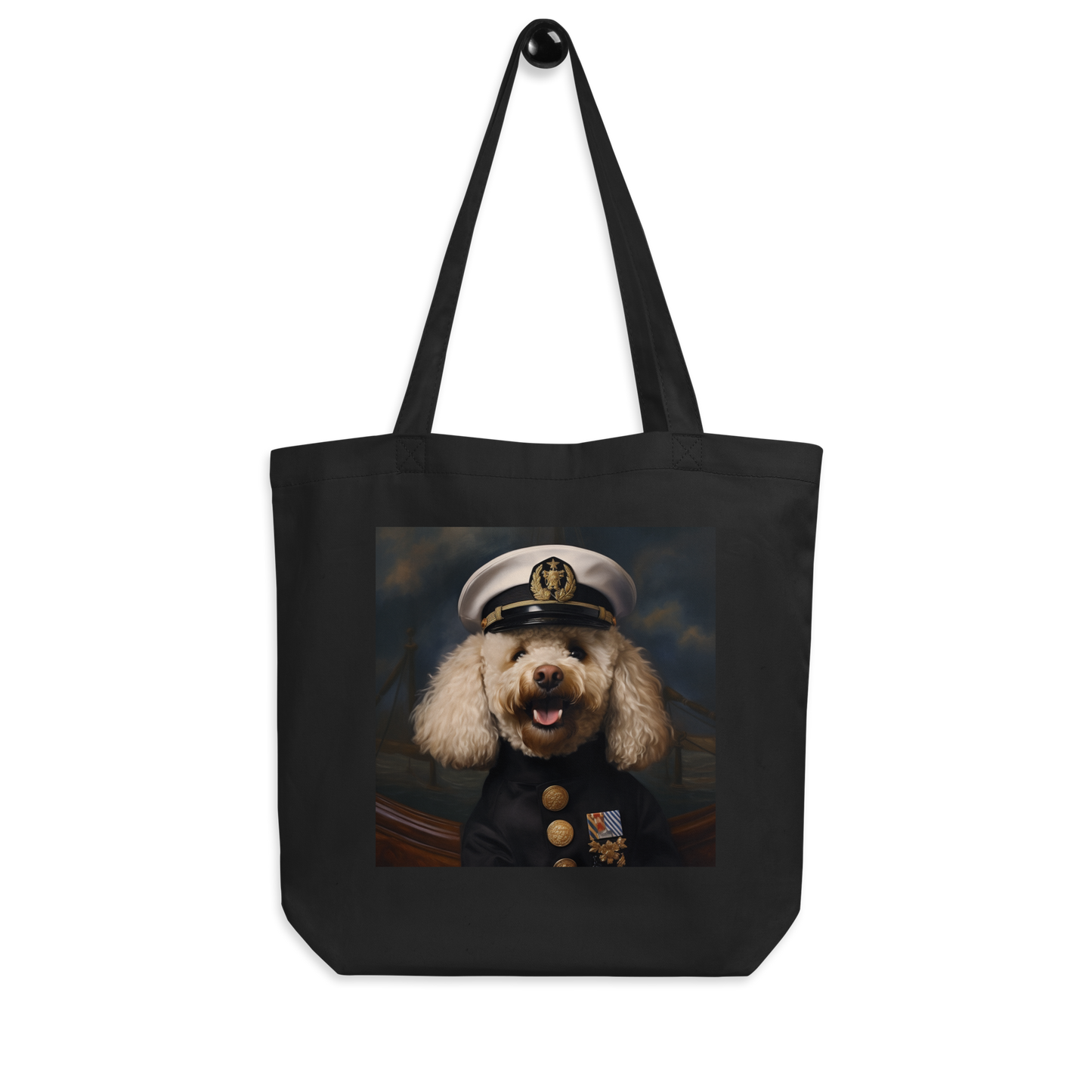 Poodle NavyOfficer Eco Tote Bag