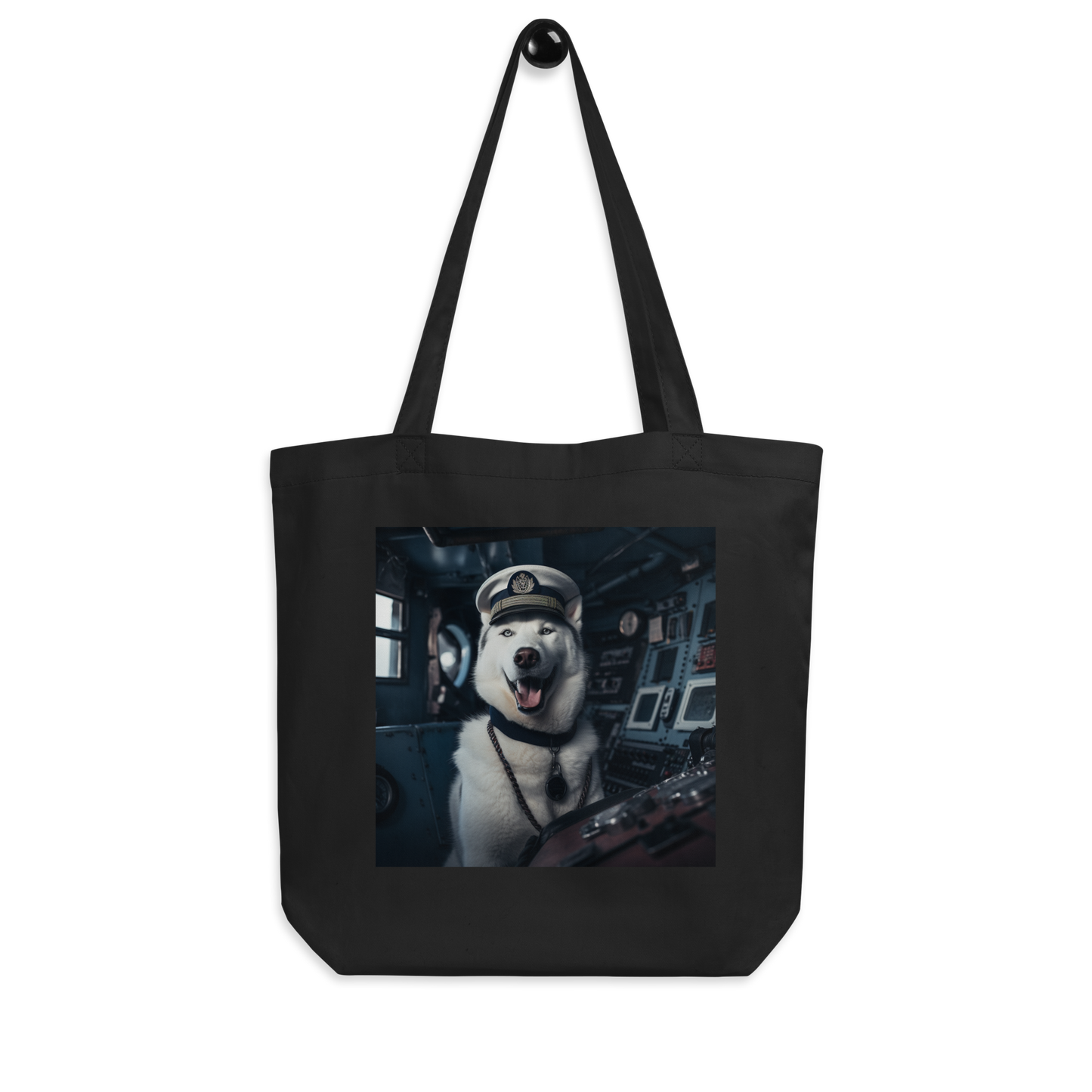 Siberian Husky NavyOfficer Eco Tote Bag