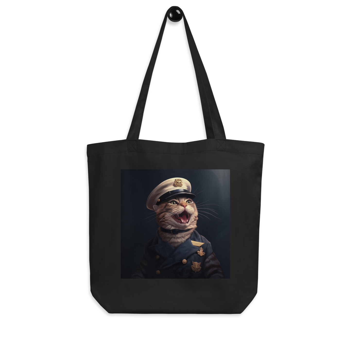 Domestic Shorthair NavyOfficer Eco Tote Bag