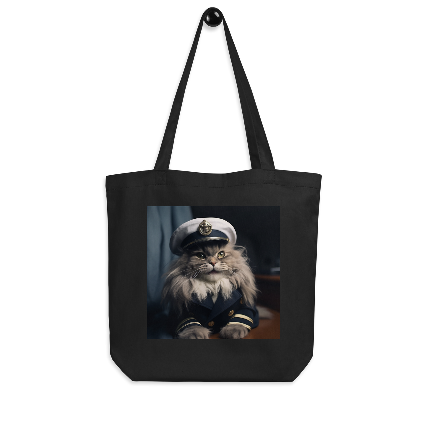 Maine Coon NavyOfficer Eco Tote Bag