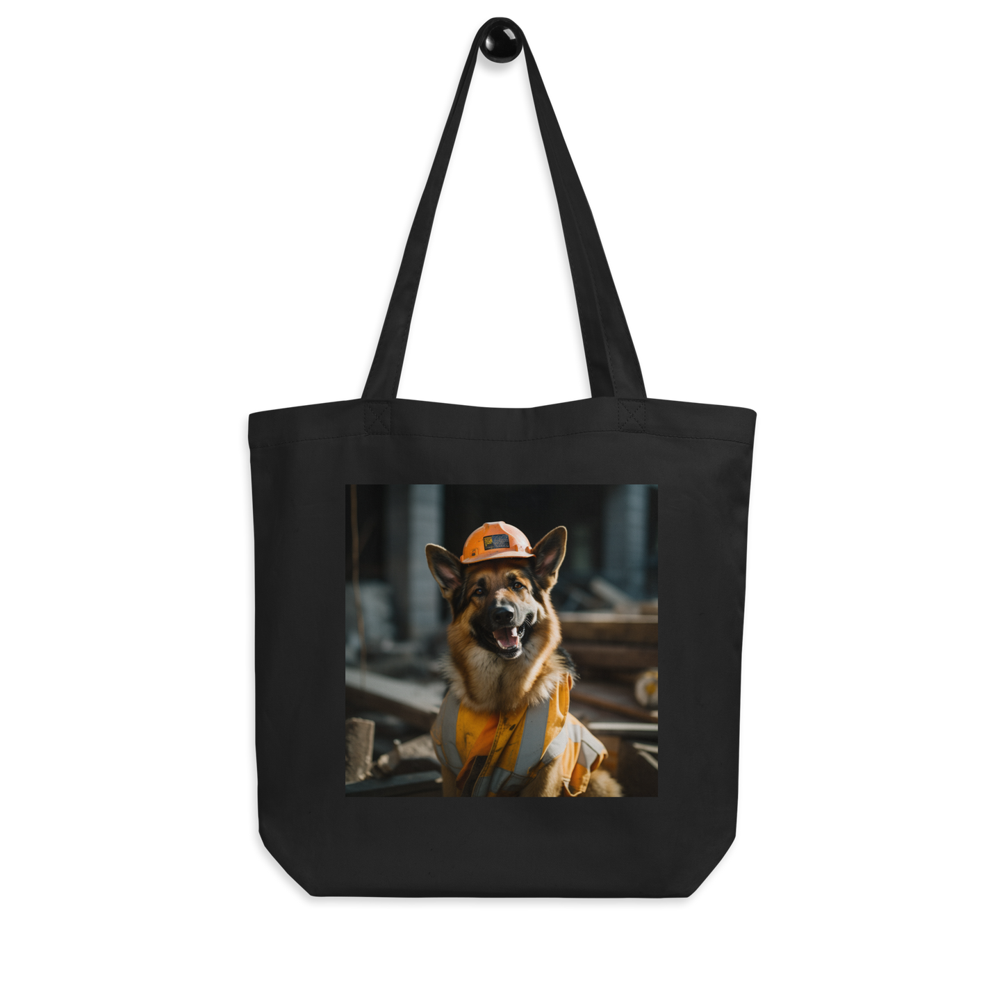 German Shepherd ConstructionWorker Eco Tote Bag