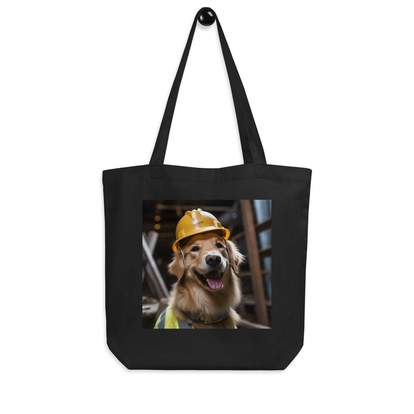 Golden Retriever ConstructionWorker Eco Tote Bag