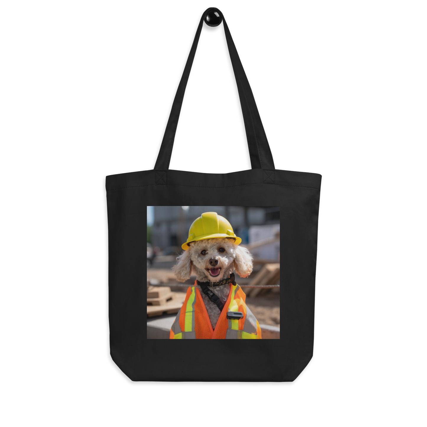 Poodle ConstructionWorker Eco Tote Bag