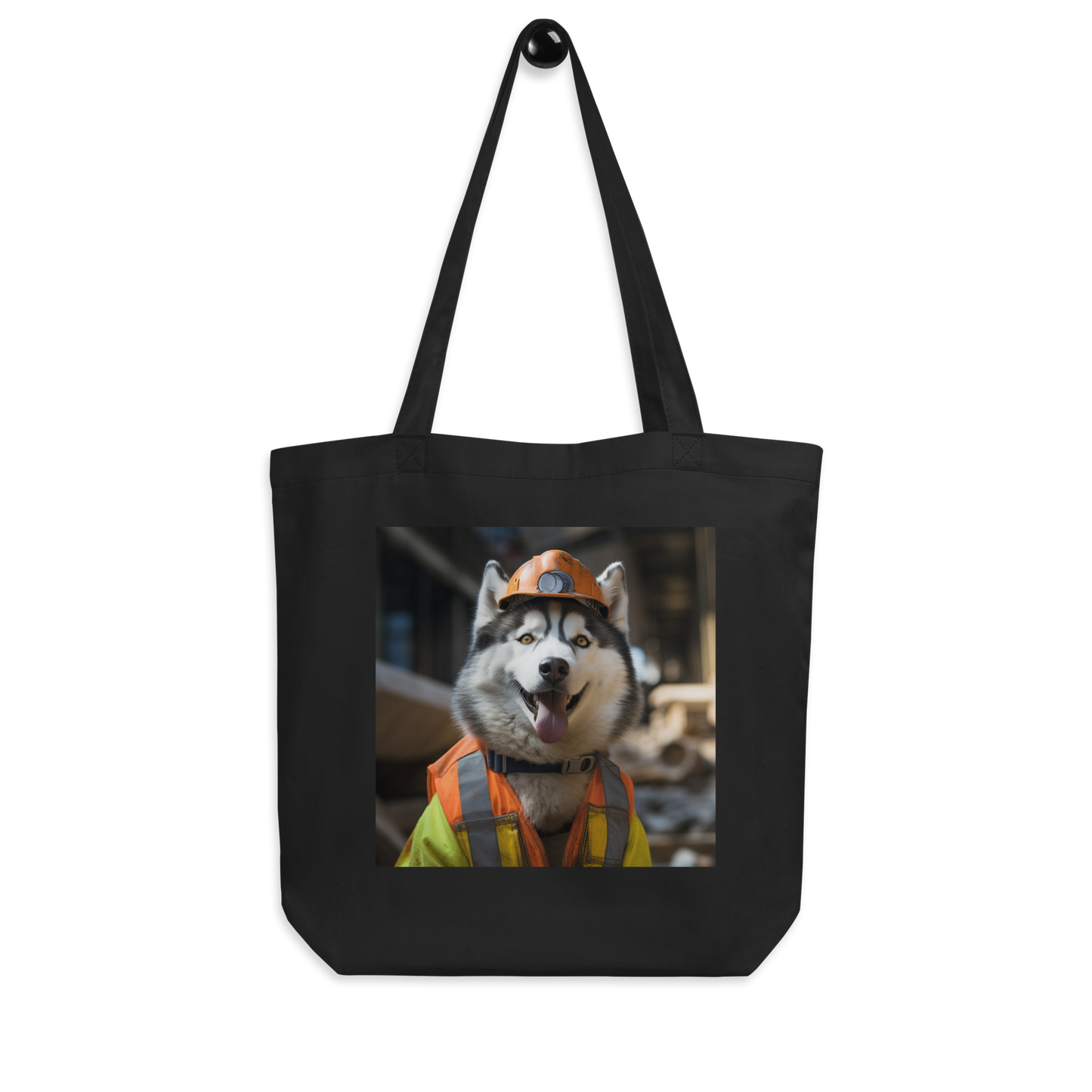 Siberian Husky ConstructionWorker Eco Tote Bag