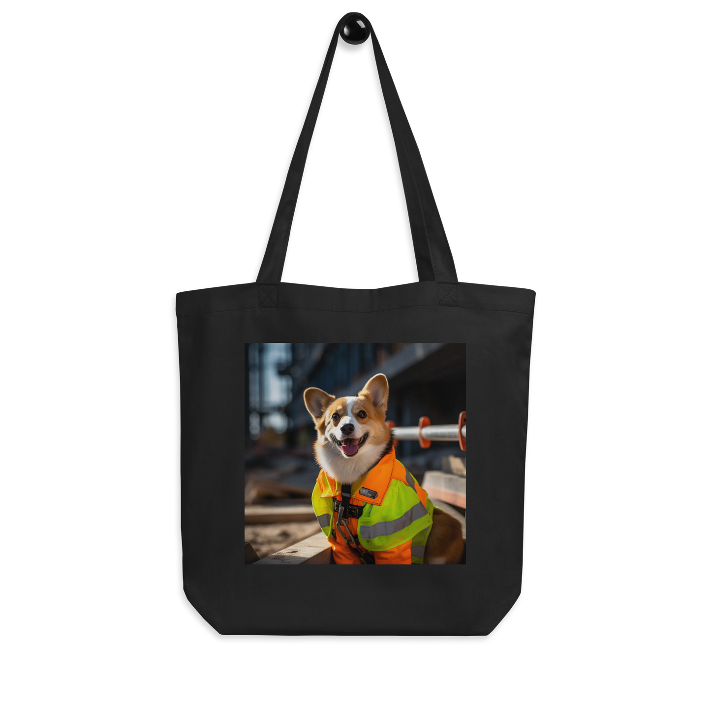 Pembroke Welsh Corgi ConstructionWorker Eco Tote Bag